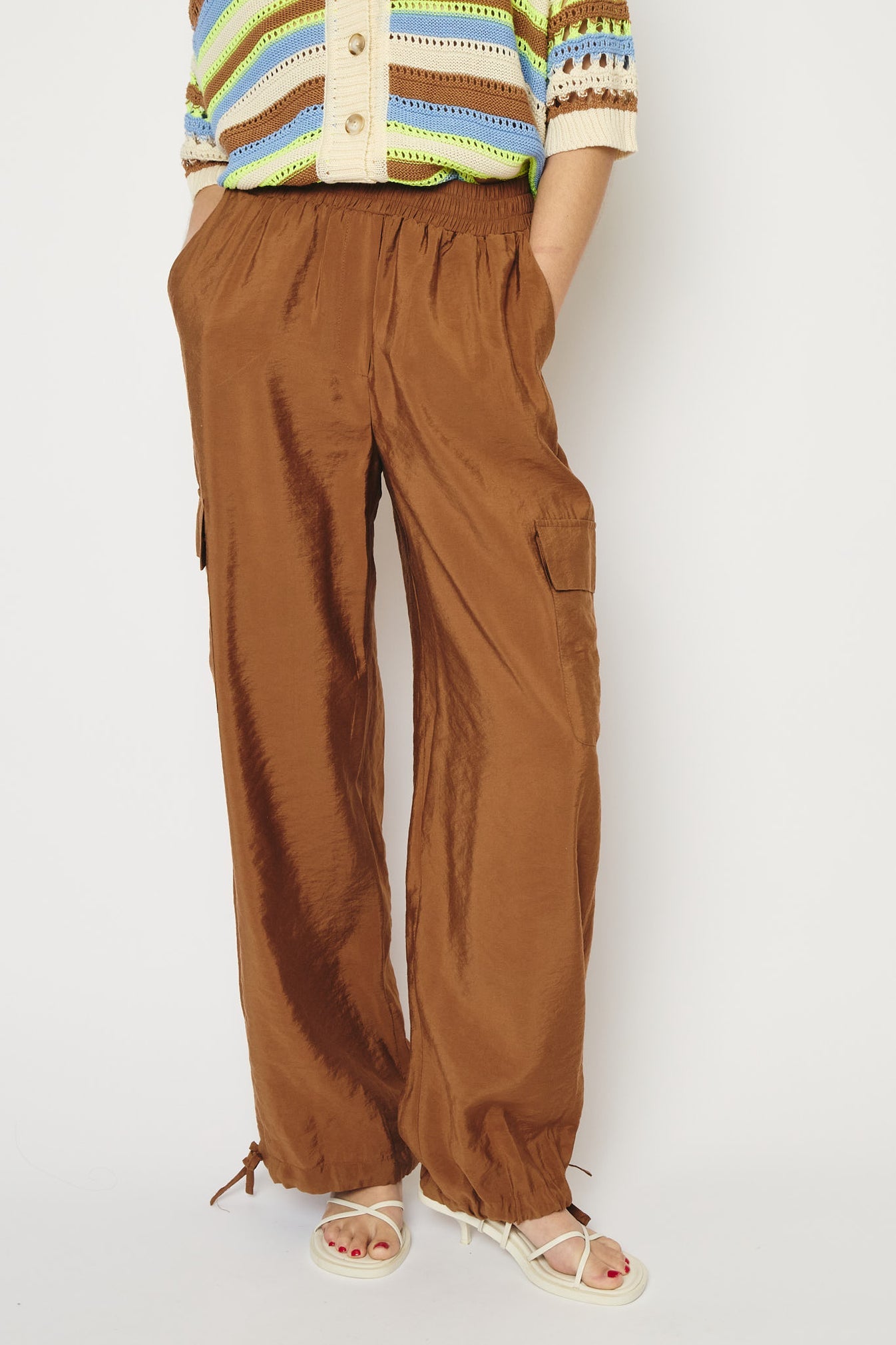 Re/Born Broek Casablanco Cupro Camel