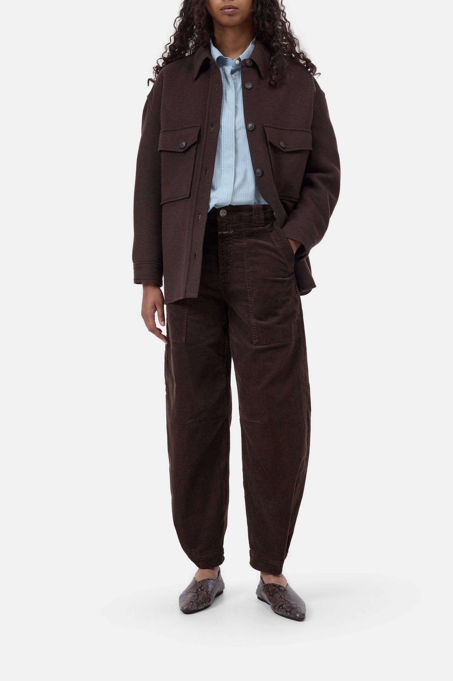 Closed Broek Rhannon Mahagony Brown