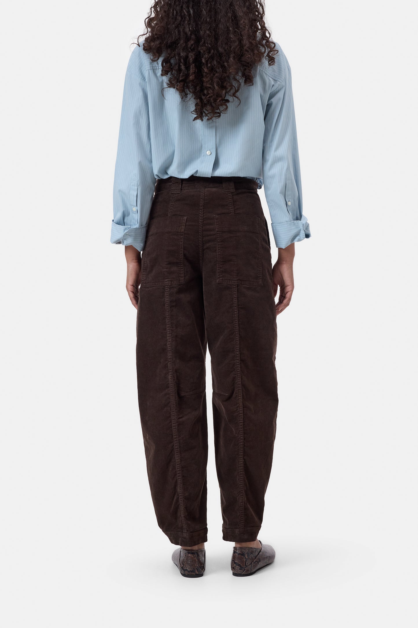 Closed Broek Rhannon Mahagony Brown