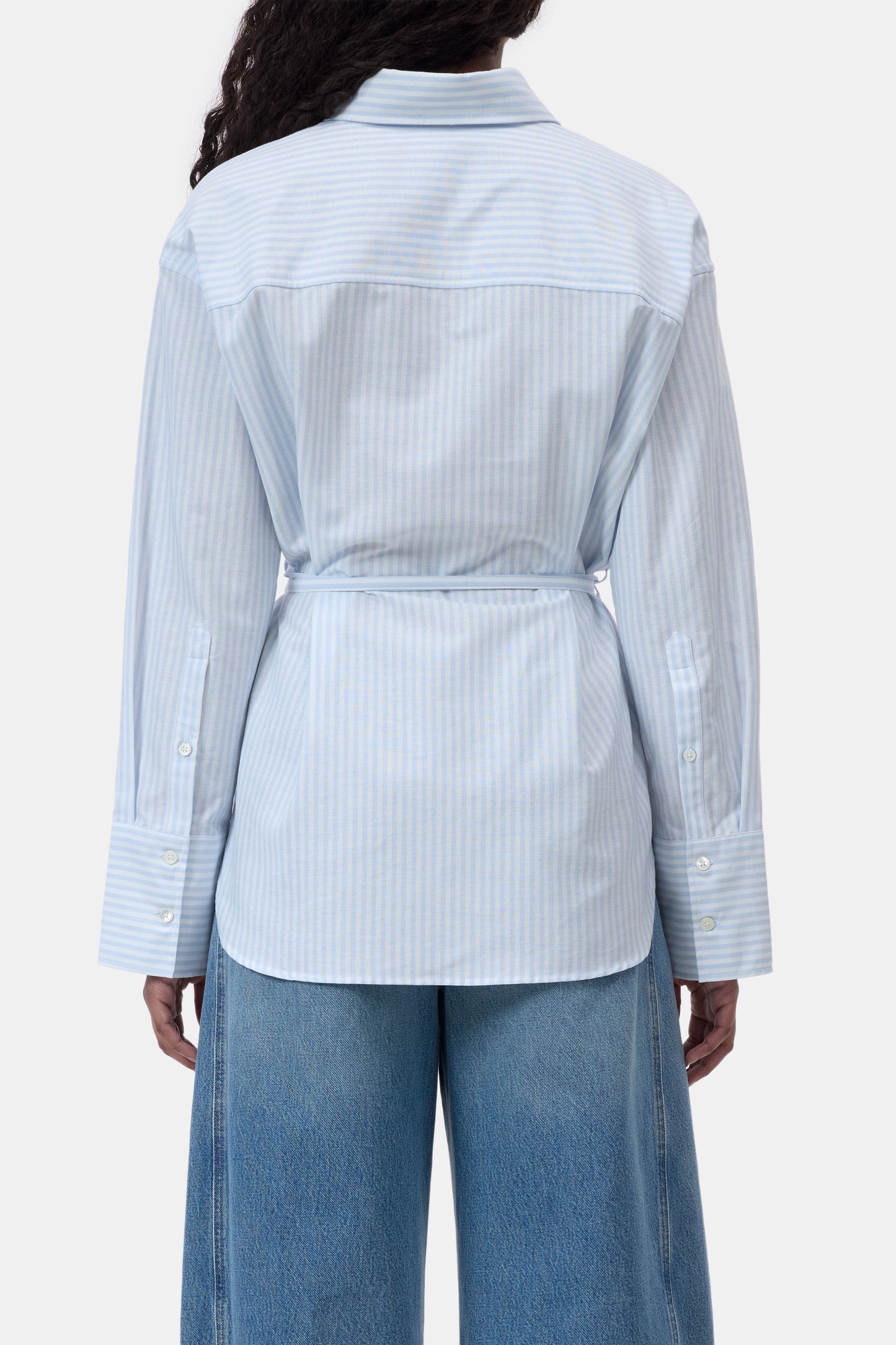 Closed Bloes Lang Streep Powder Blue