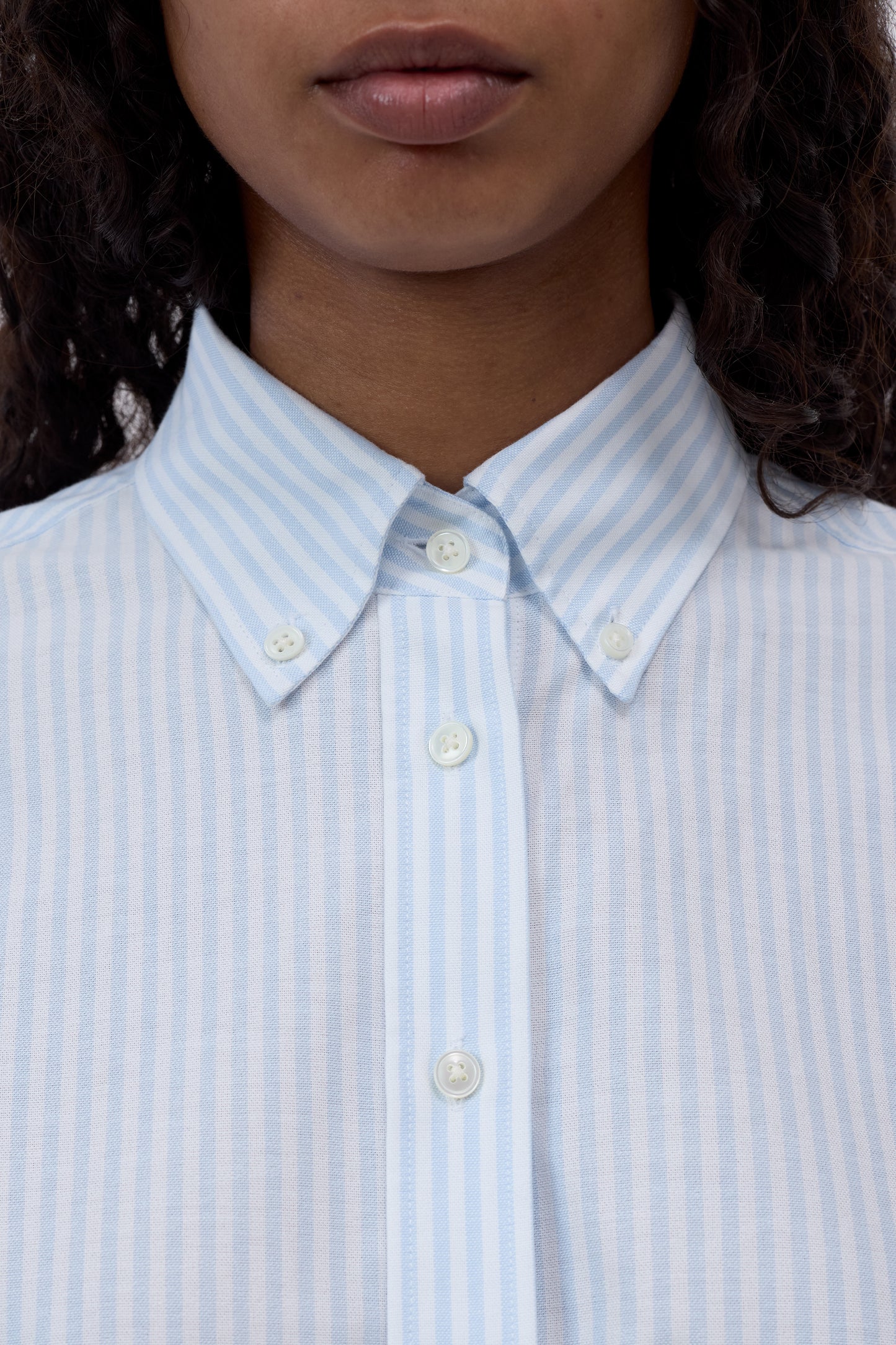 Closed Bloes Lang Streep Powder Blue