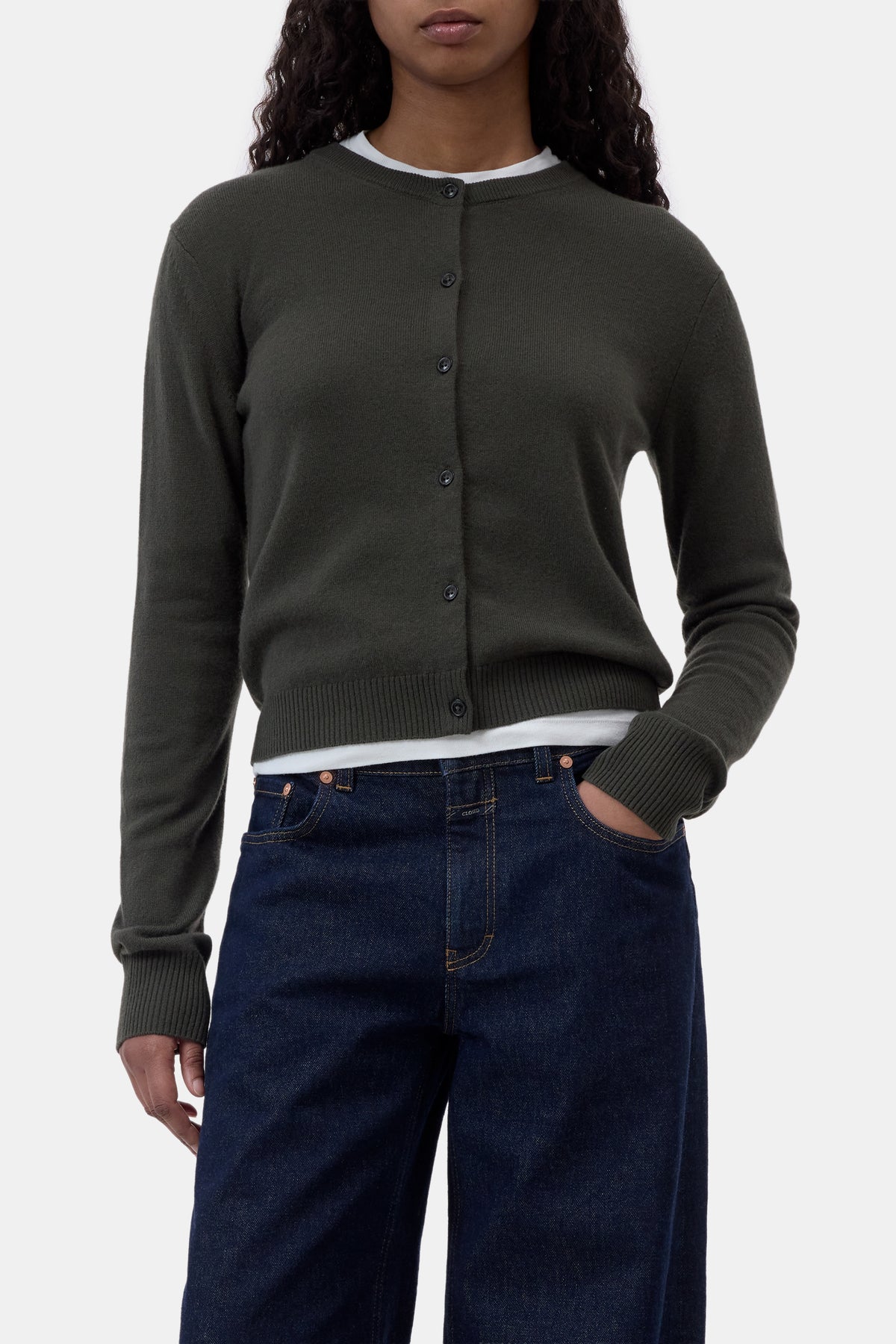 Closed Cardigan Juniper Green