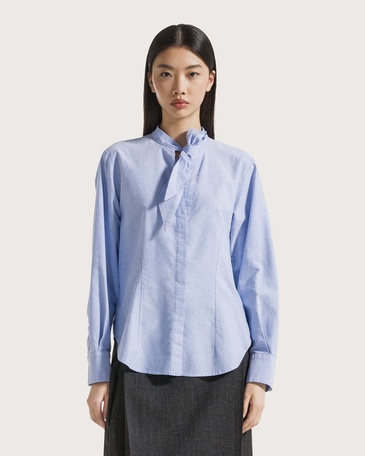 19.70 Bloes Oxford met Stropdas Licht Blauw