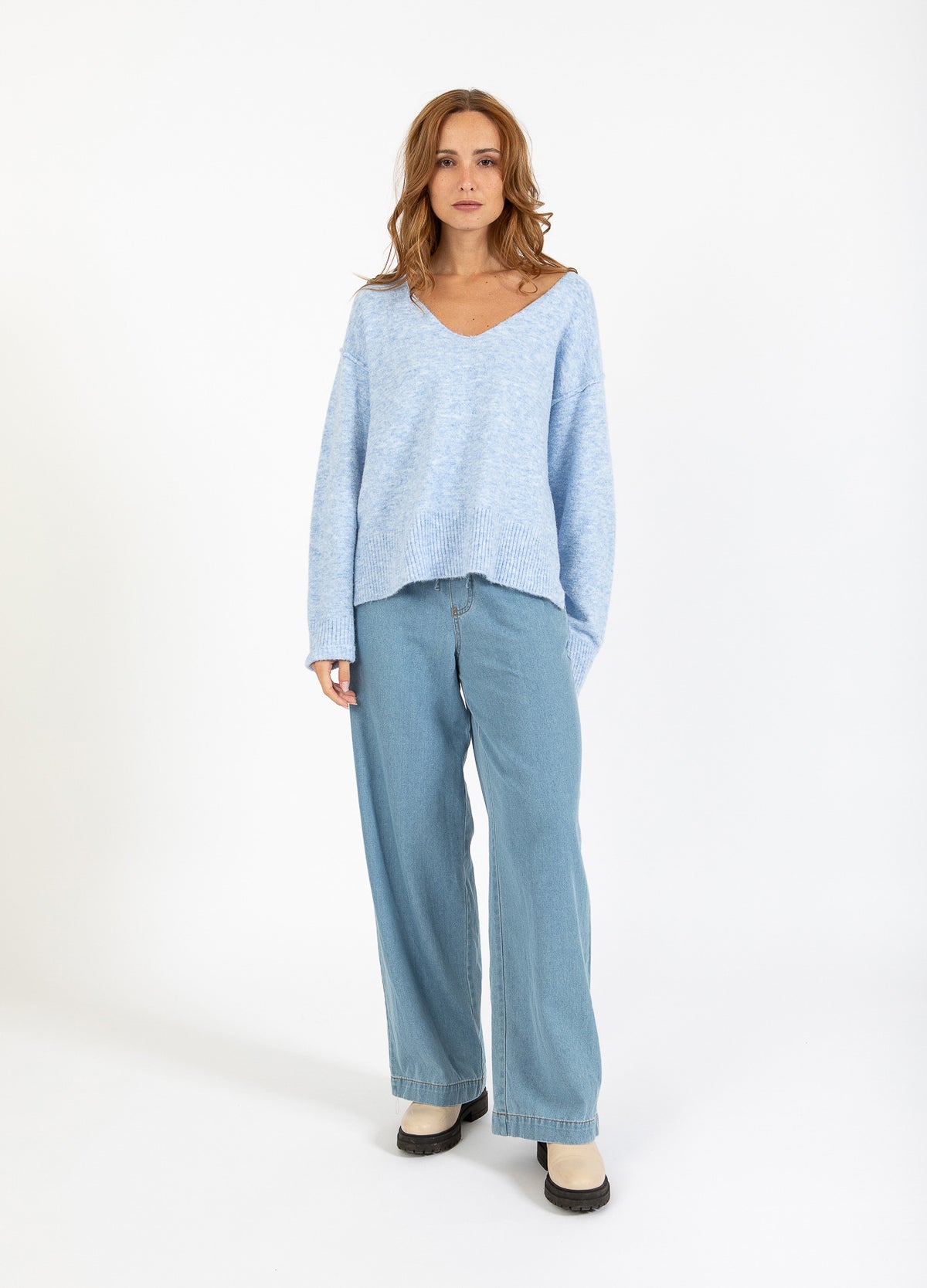 Coster Copenhagen Pull V Emerie Dream Blue