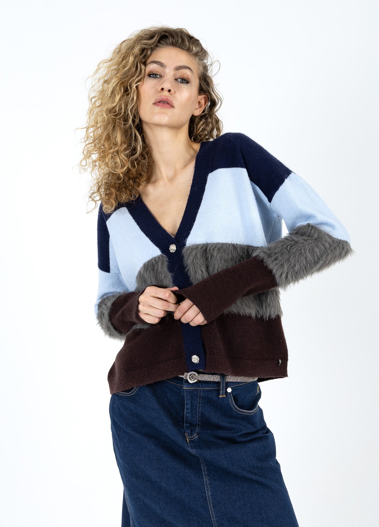 Coster Copenhagen Cardigan Colorblock Mix