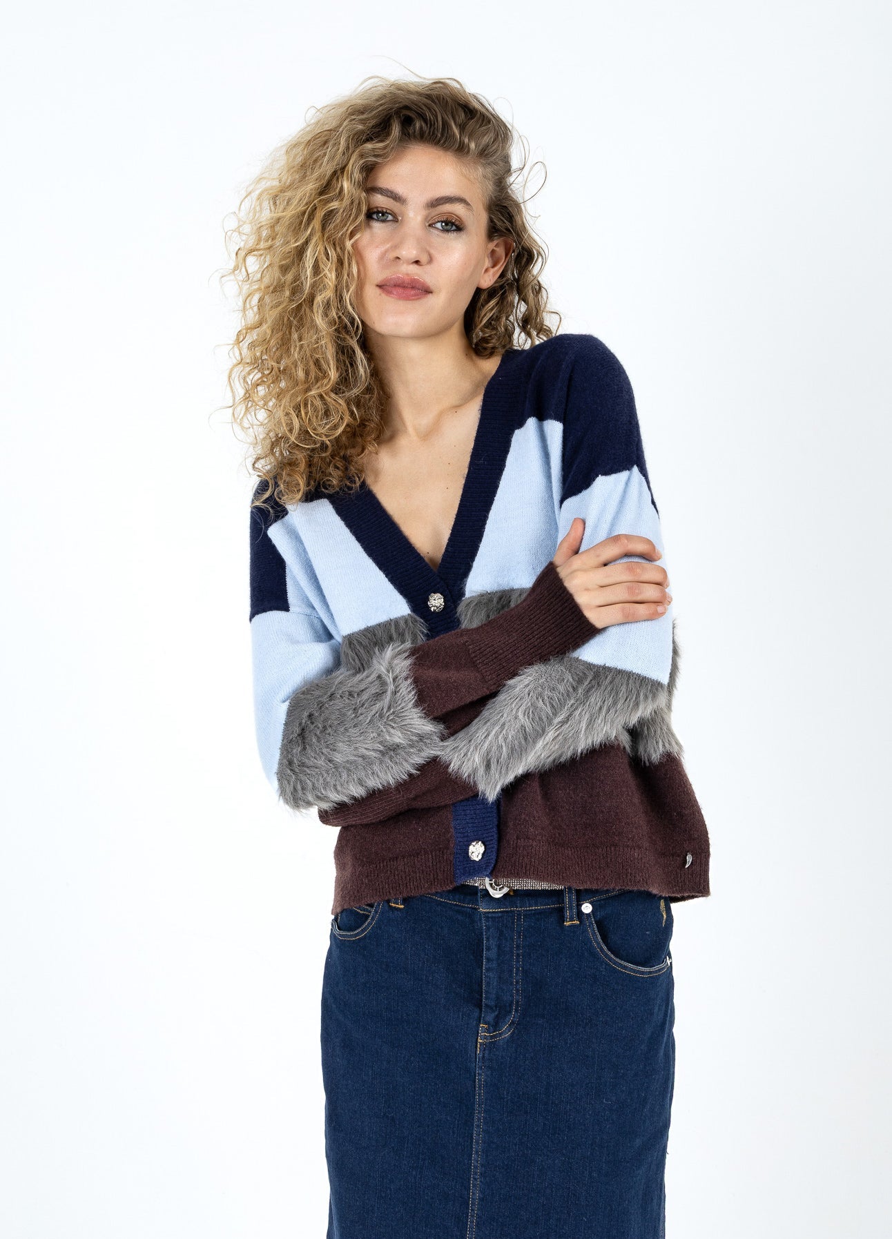 Coster Copenhagen Cardigan Colorblock Mix