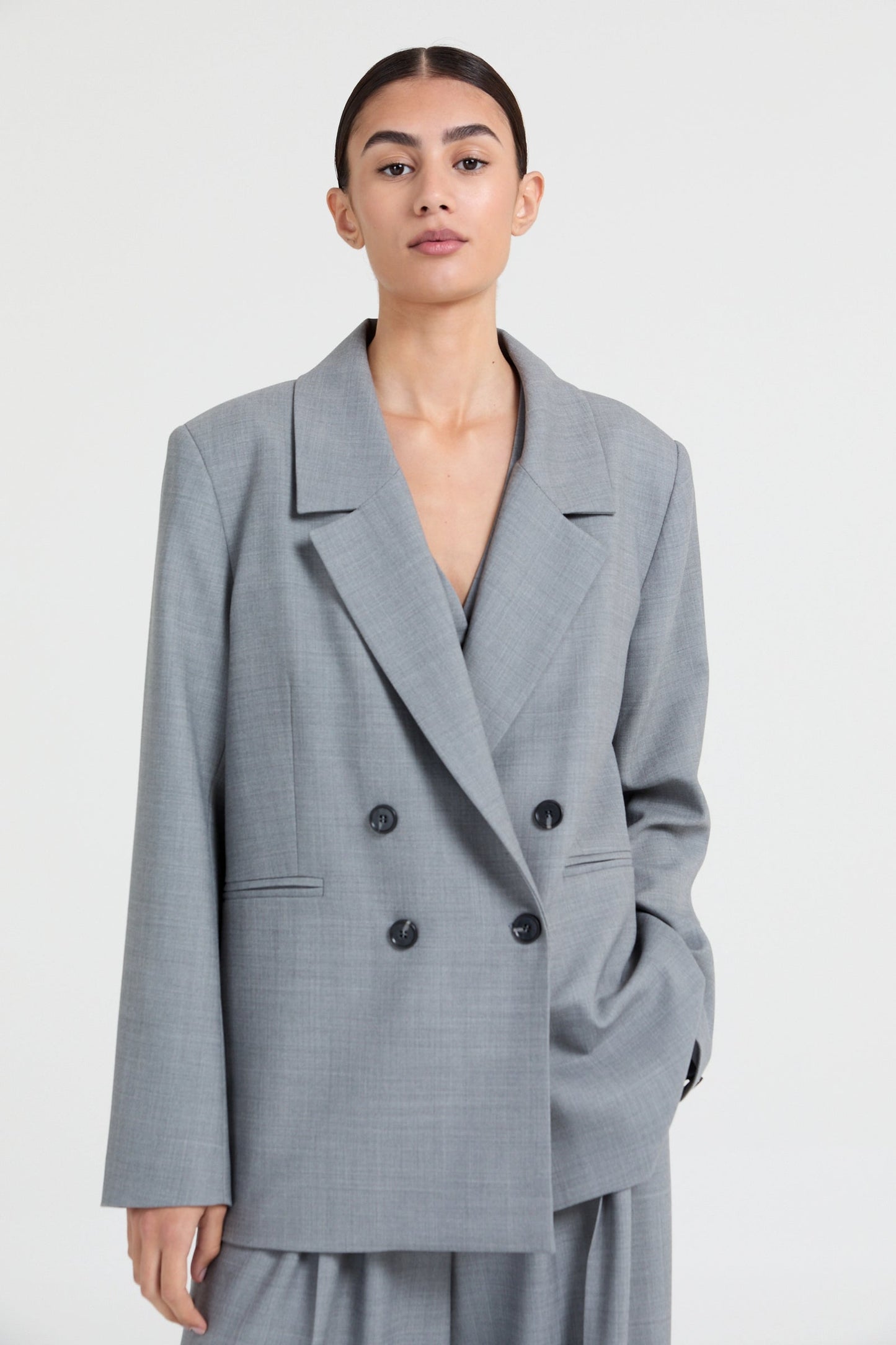 Liv The Label Blazer Indy Grey Melange