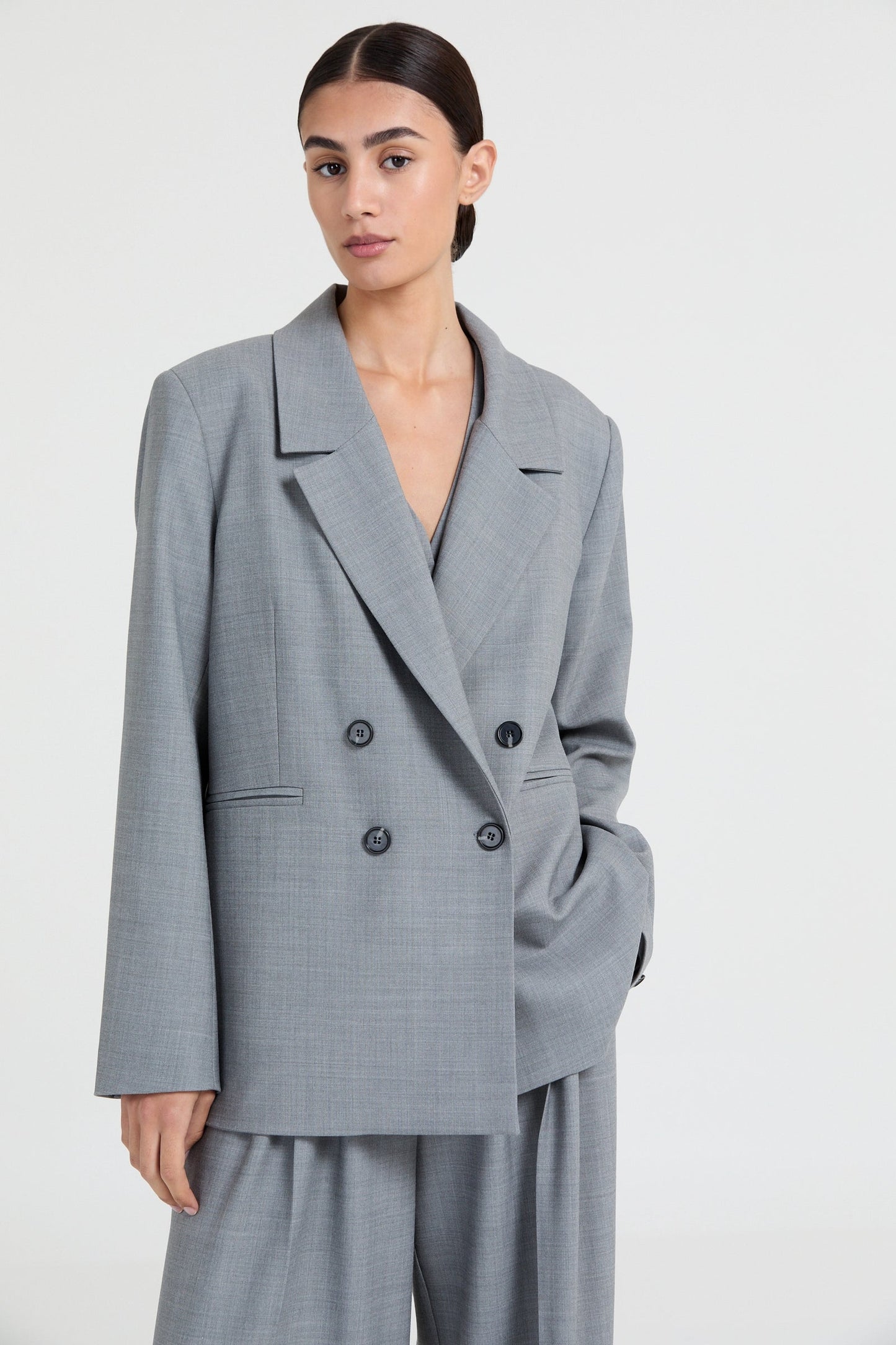 Liv The Label Blazer Indy Grey Melange
