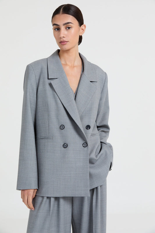 Liv The Label Blazer Indy Grey Melange