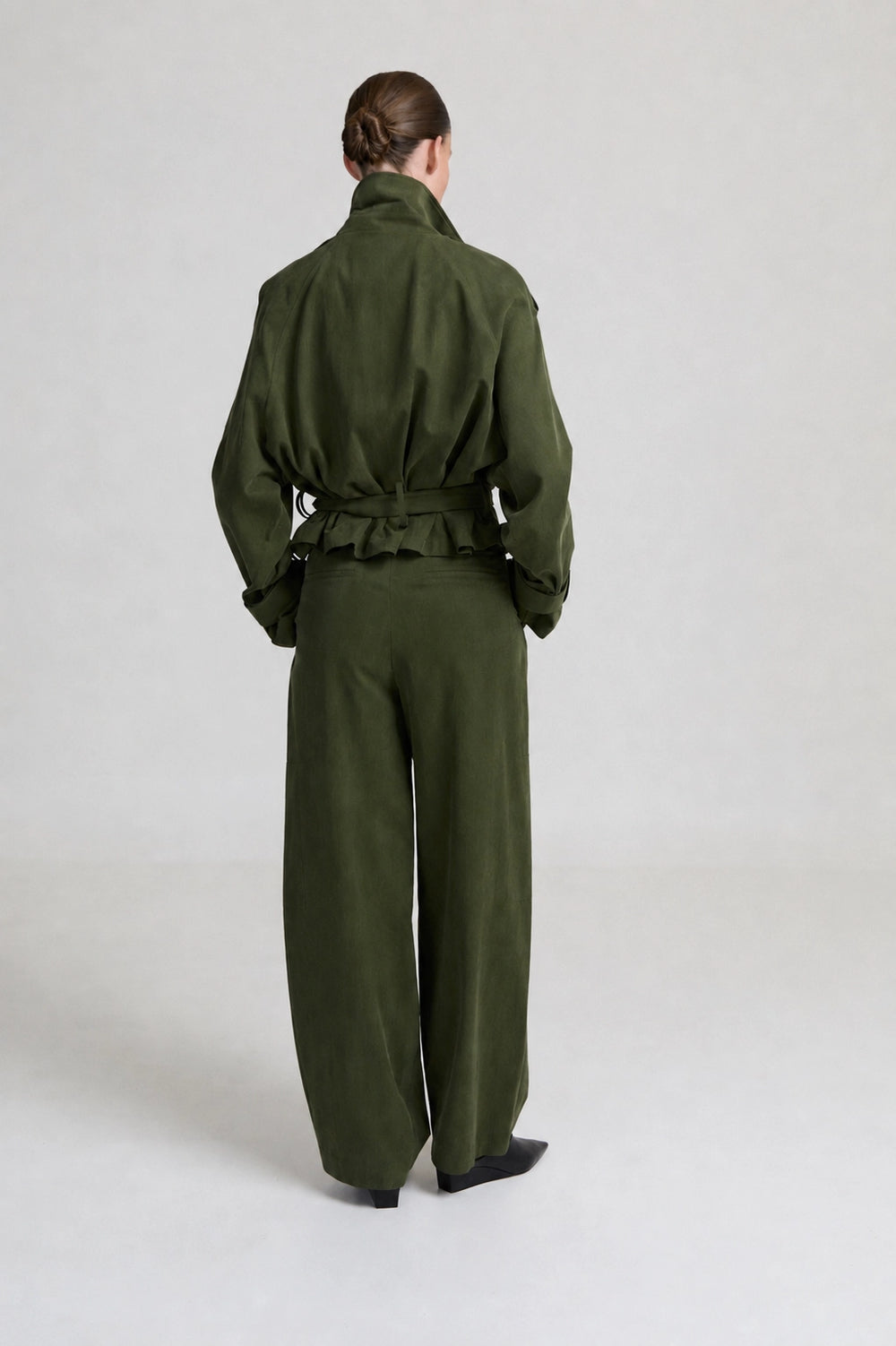 Liv The Label Broek Camille Khaki Green
