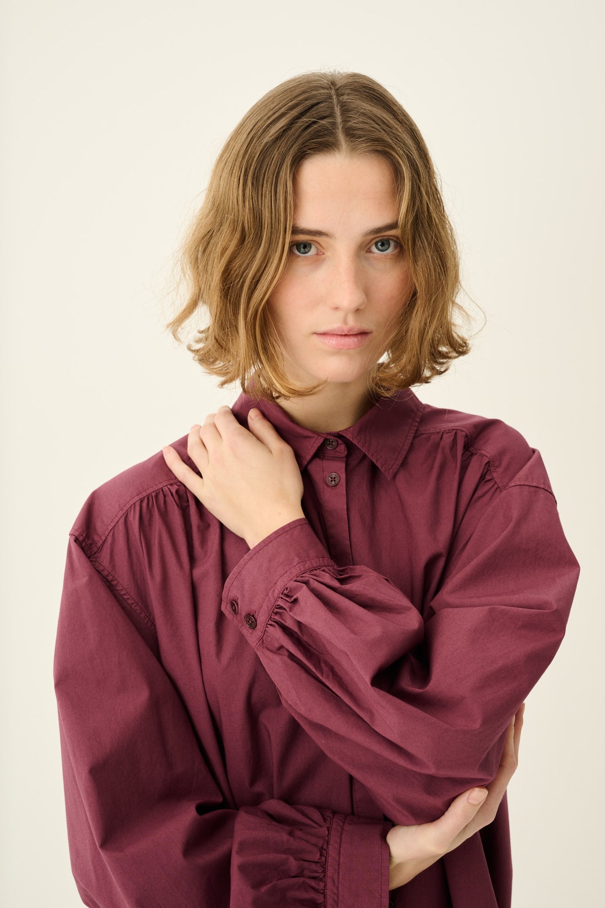 Rue de Tokyo Jurk Douka Organic Garment Burgundy