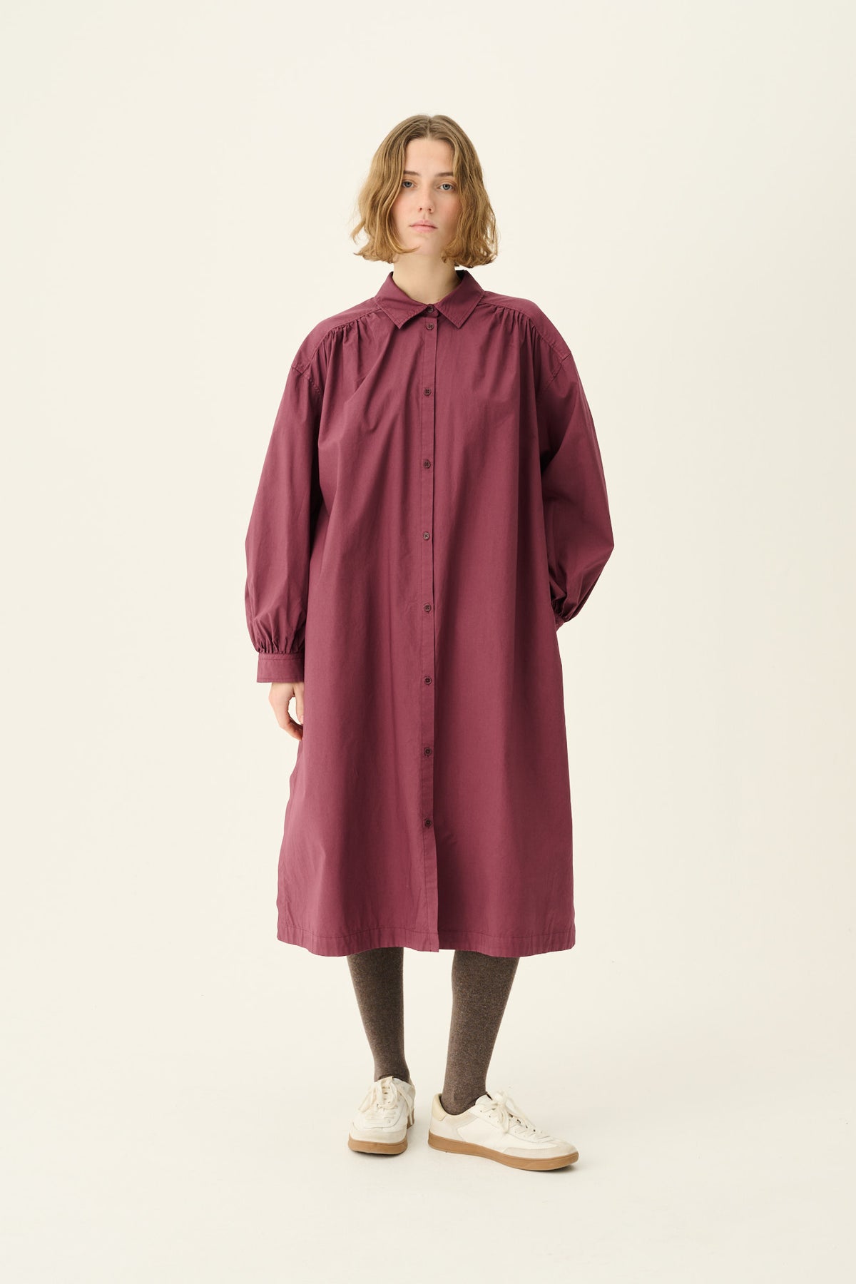 Rue de Tokyo Jurk Douka Organic Garment Burgundy