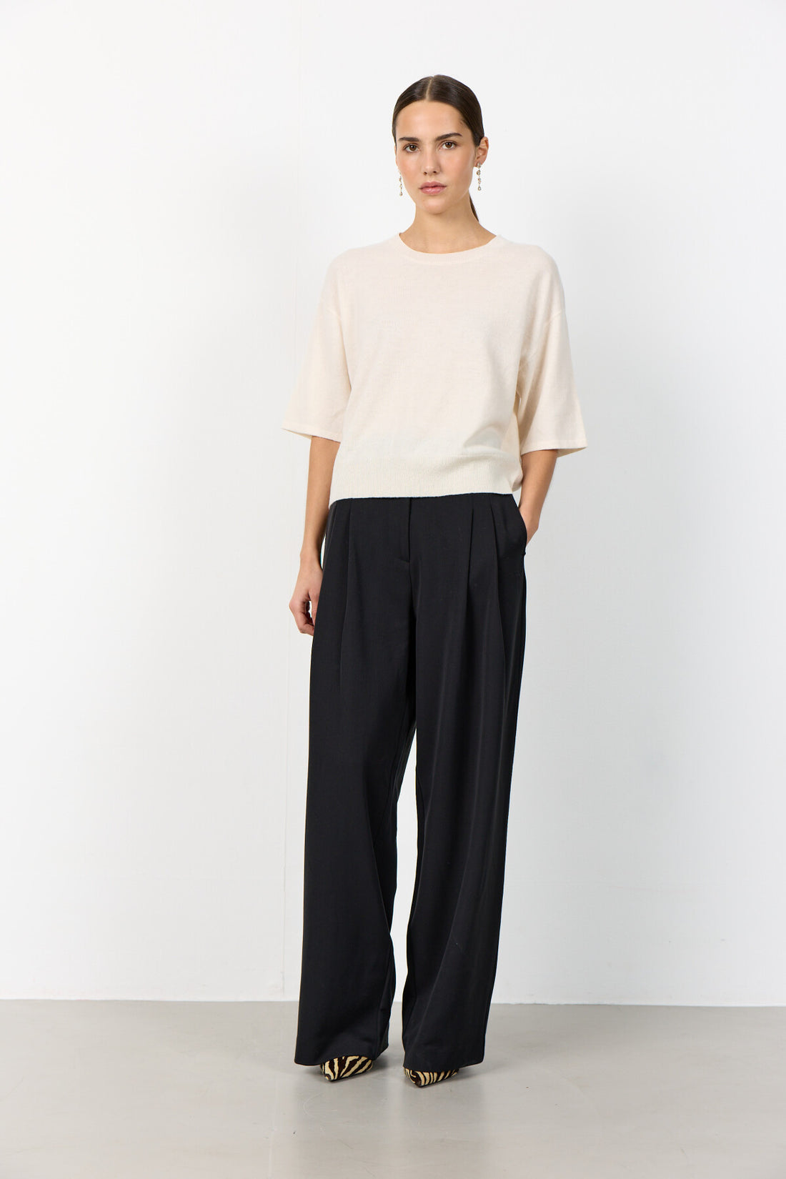 Leveté Room Pull Korte Mouwen Ismaila 23 Cream
