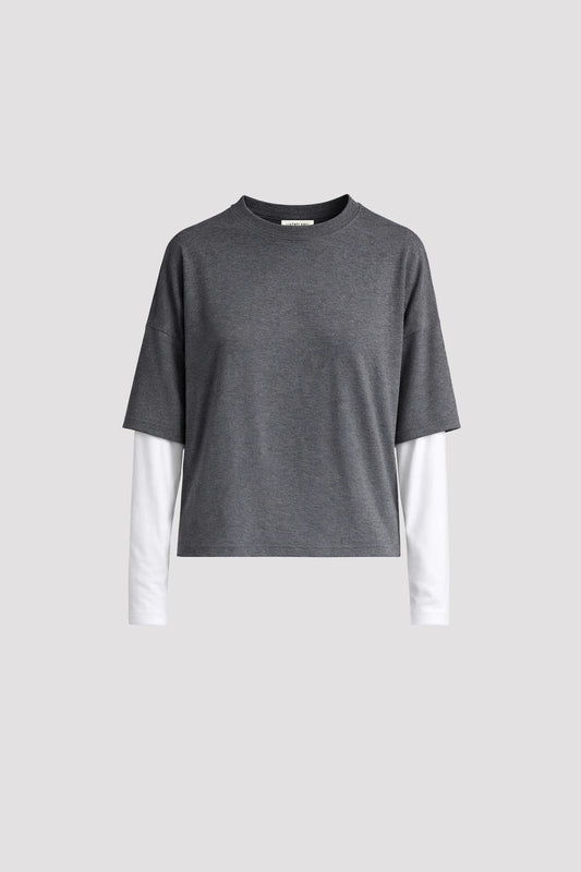 Liv The Label T-Shirt Feline Antraciete