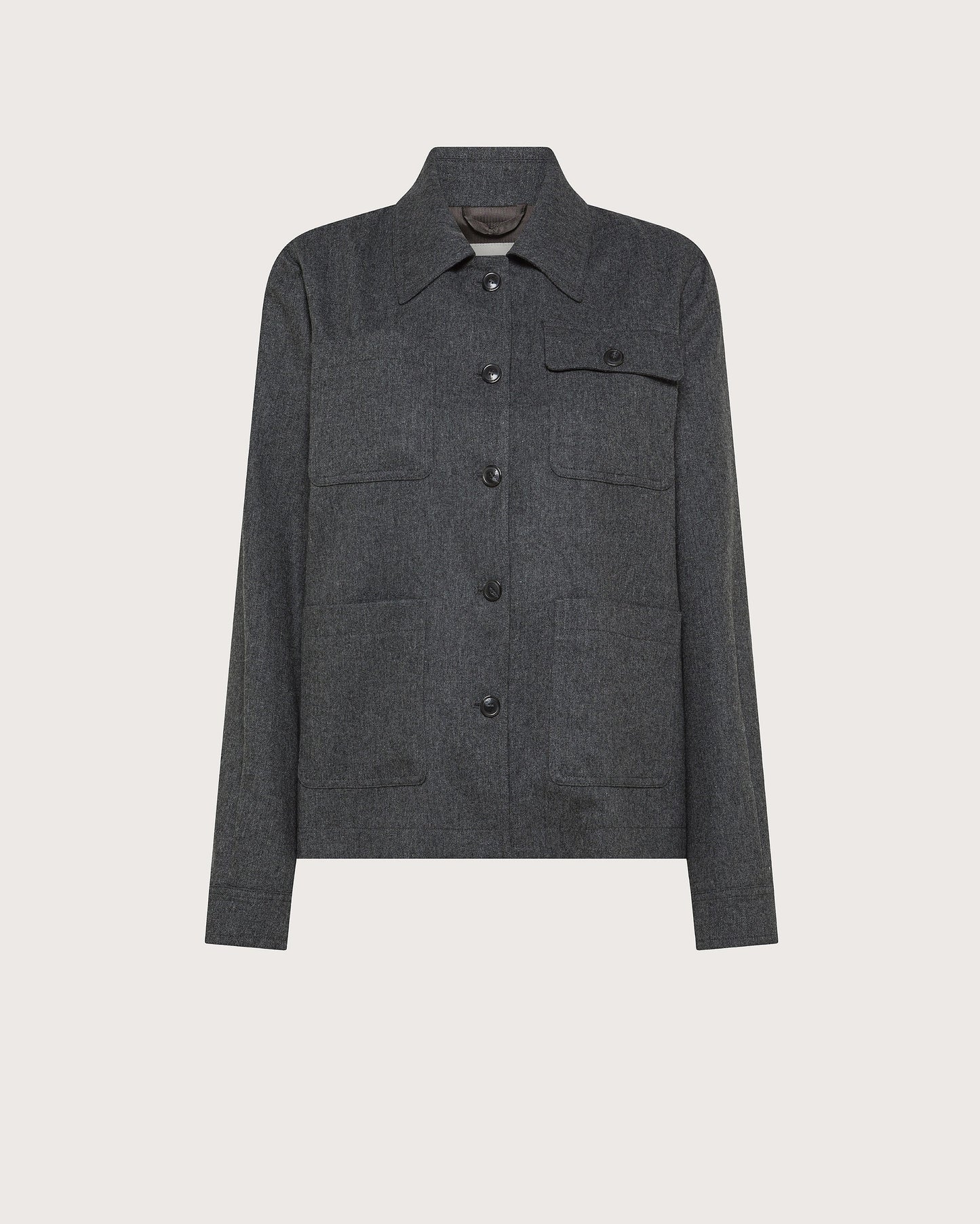 19.70Seventy Jas met Zakken Grijs Flanel