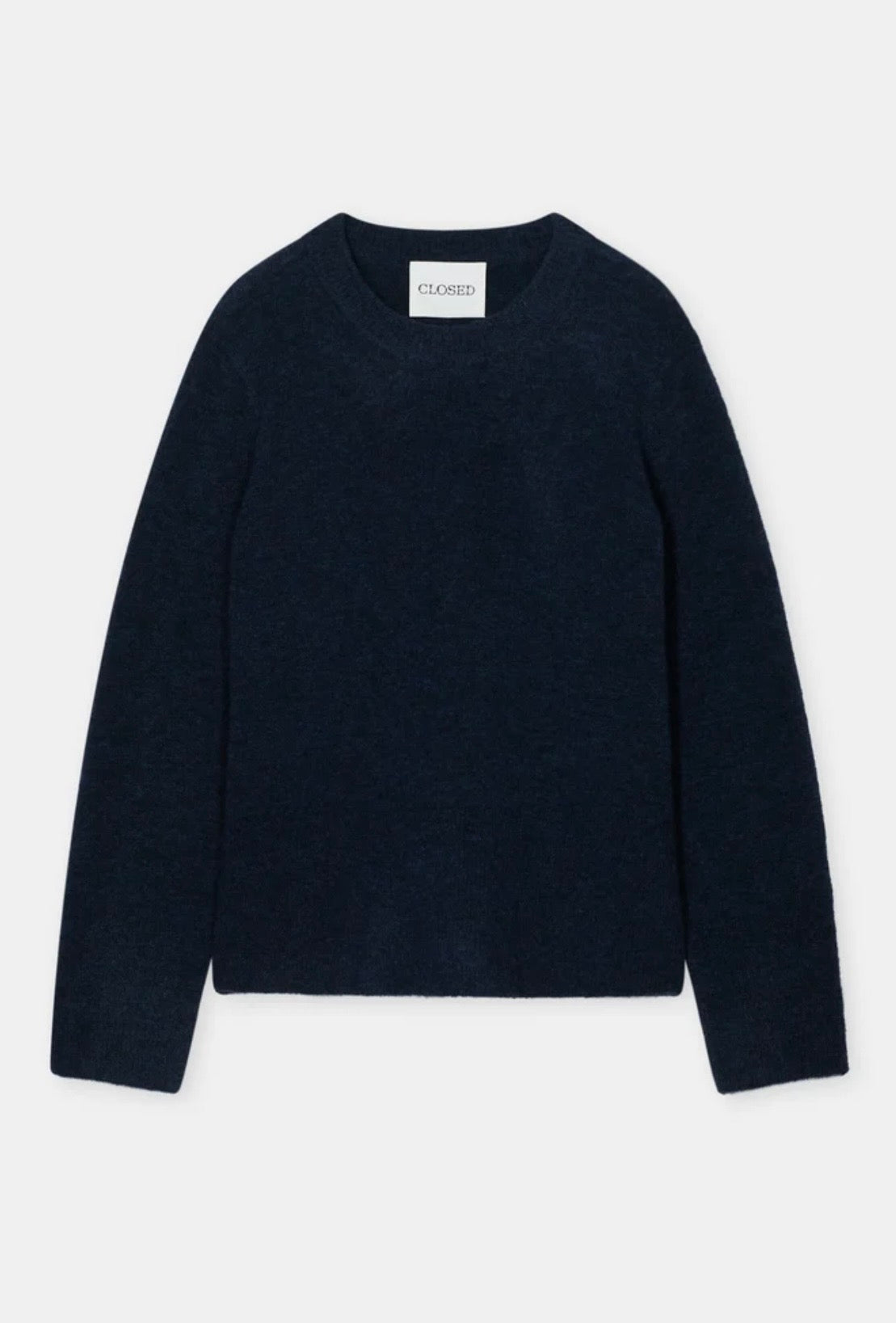 Closed Pull Alpaka-Wol Mix Dark Night