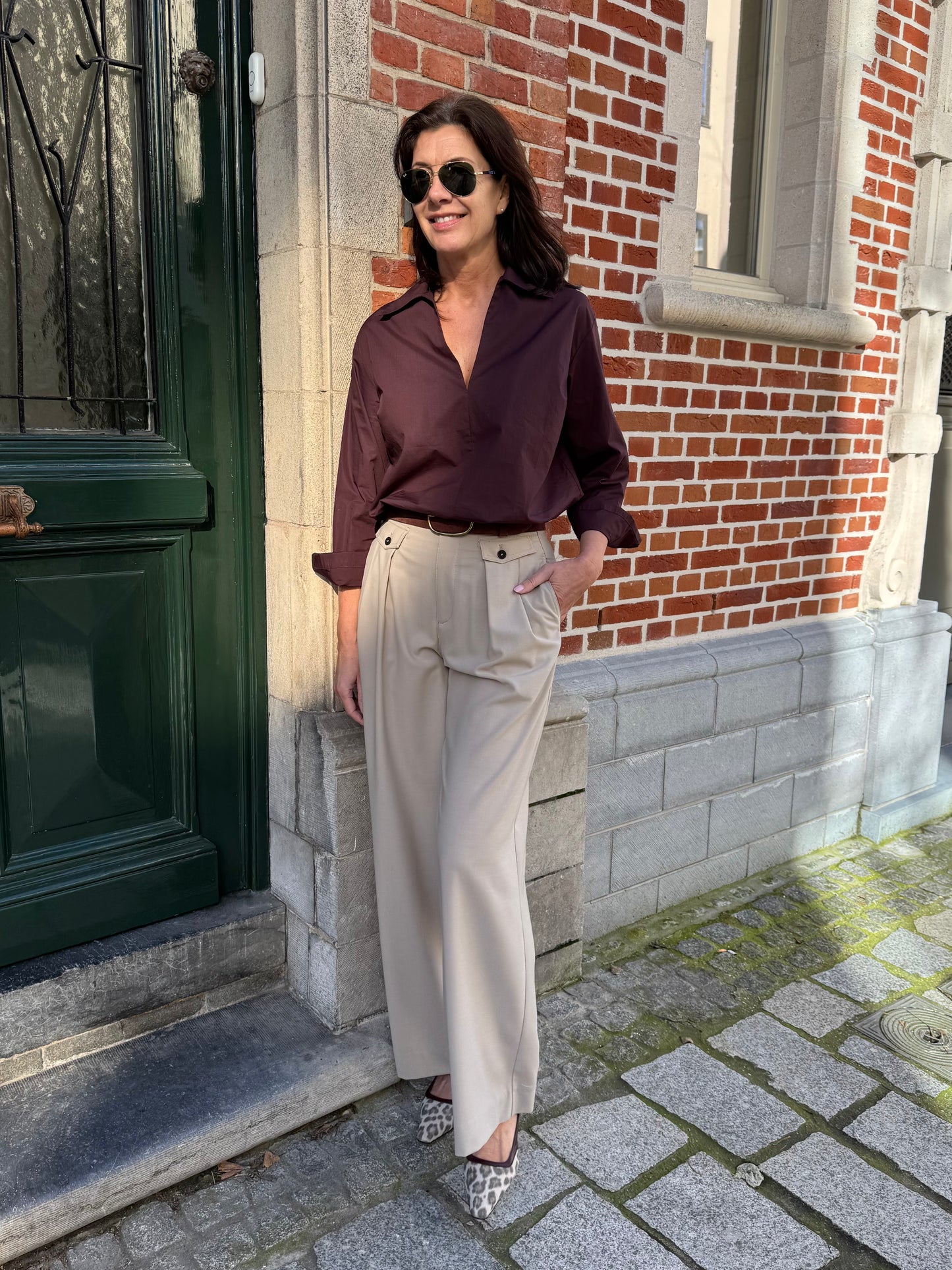 Closed Broek Wenda Clay Beige