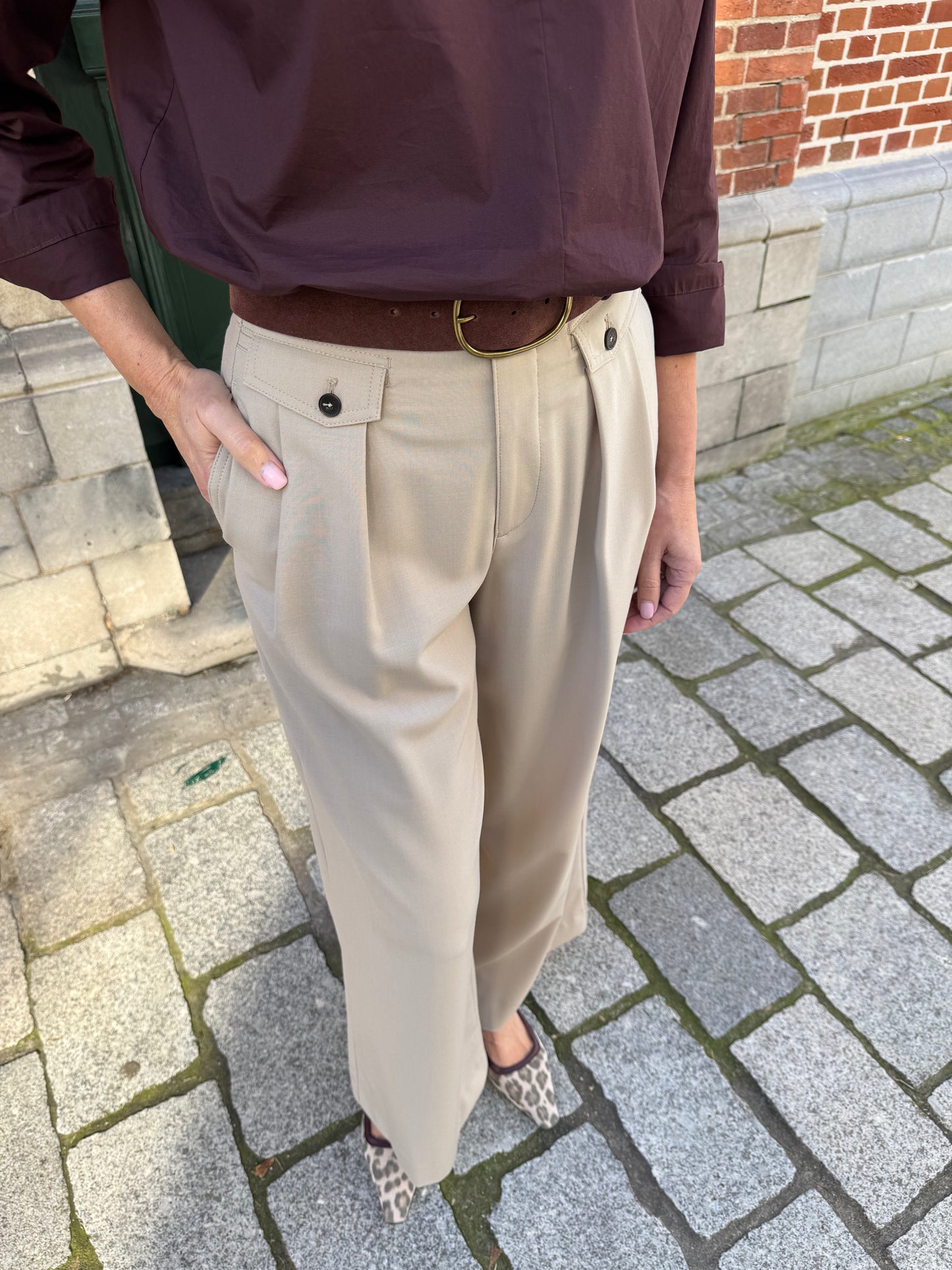 Closed Broek Wenda Clay Beige