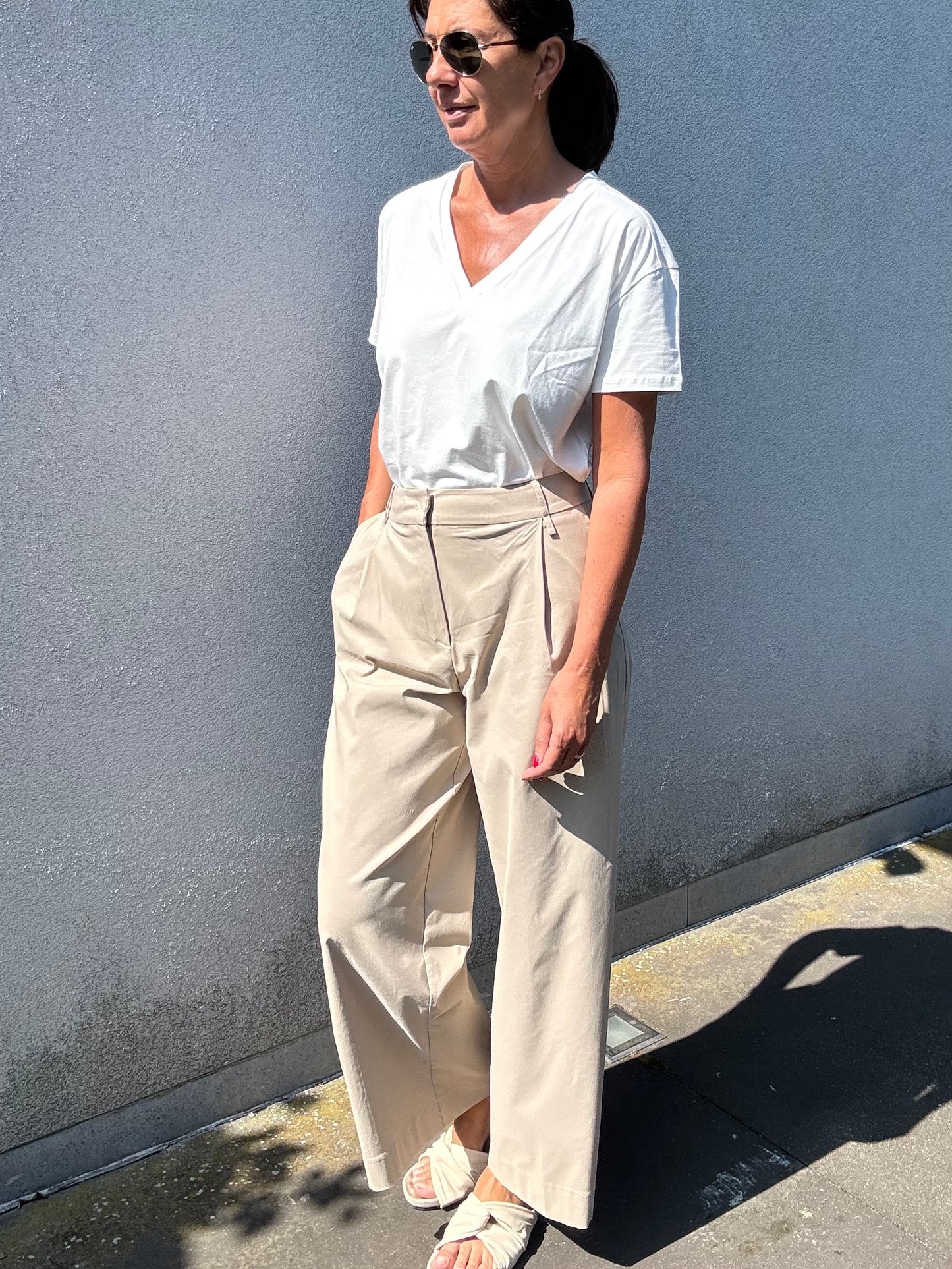 Vicario Cinque Broek Palisa Beige