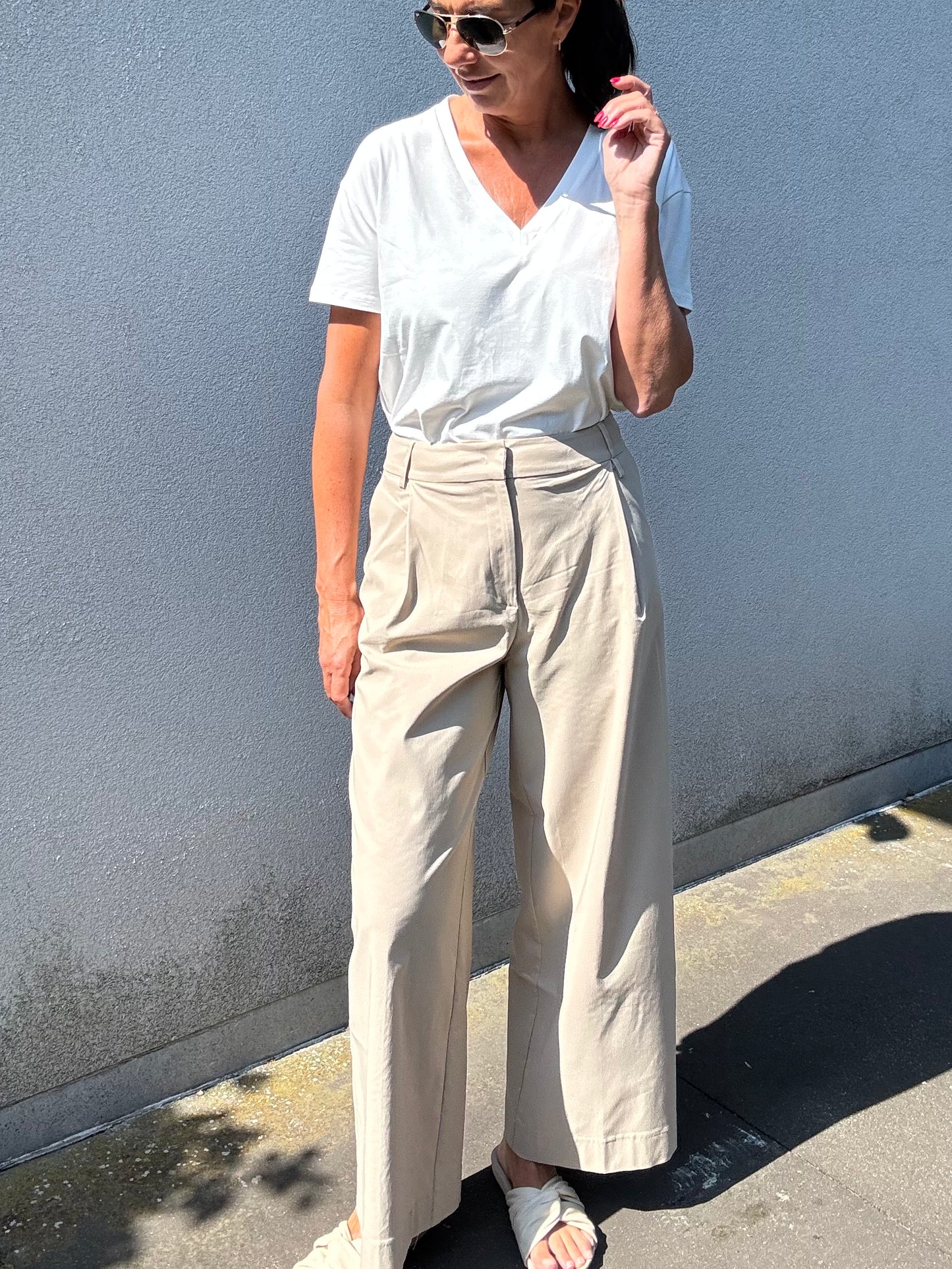 Vicario Cinque Broek Palisa Beige