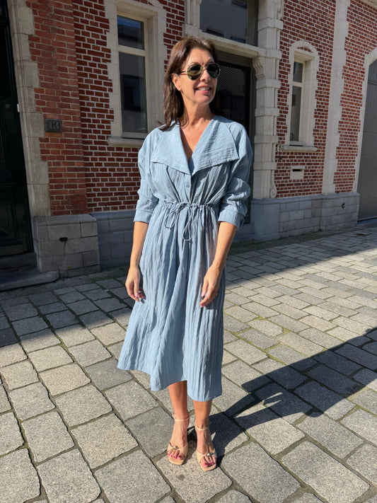 Eleh Jurk Celeste Blue Gris