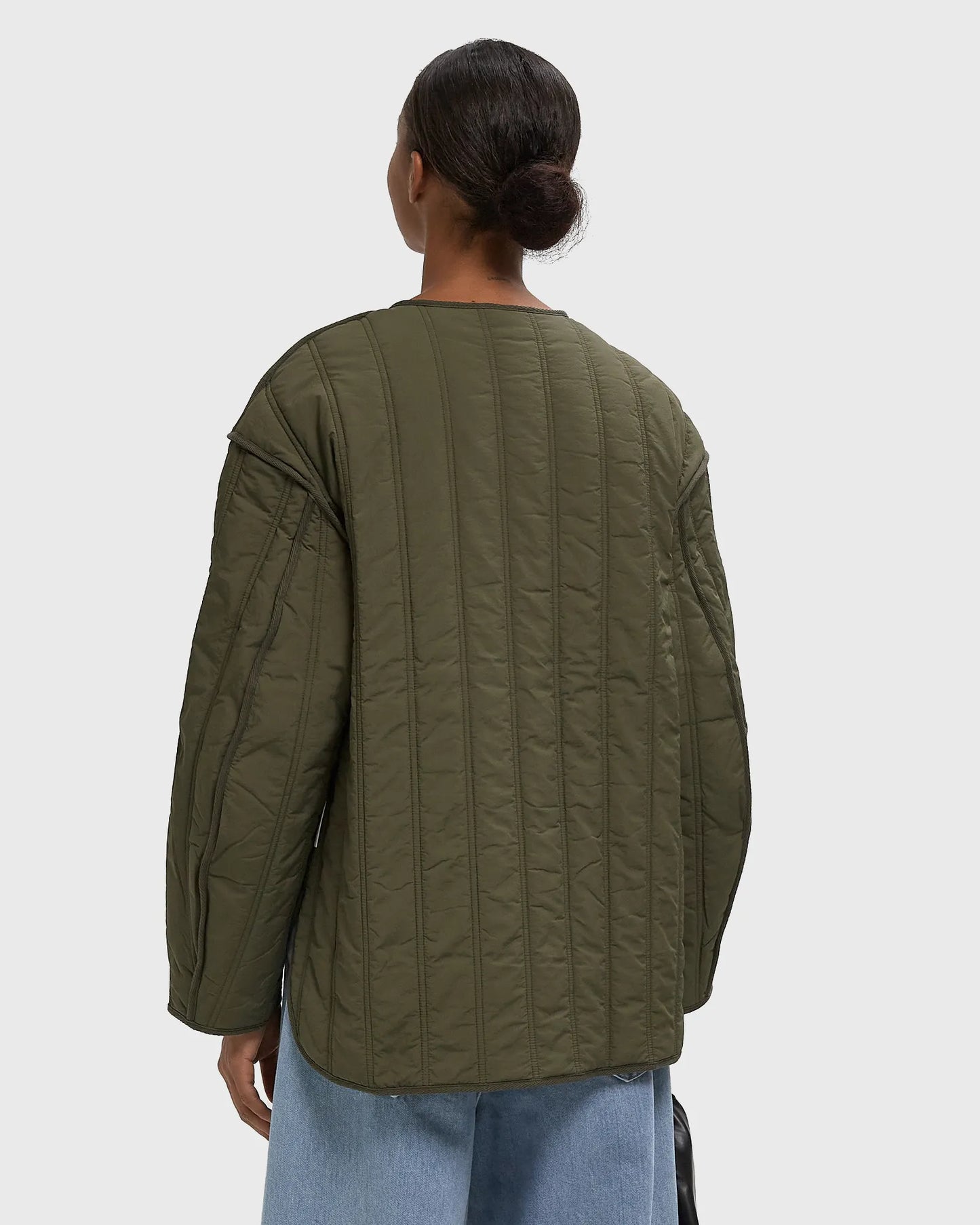 Closed Jas Quilted Forest Green