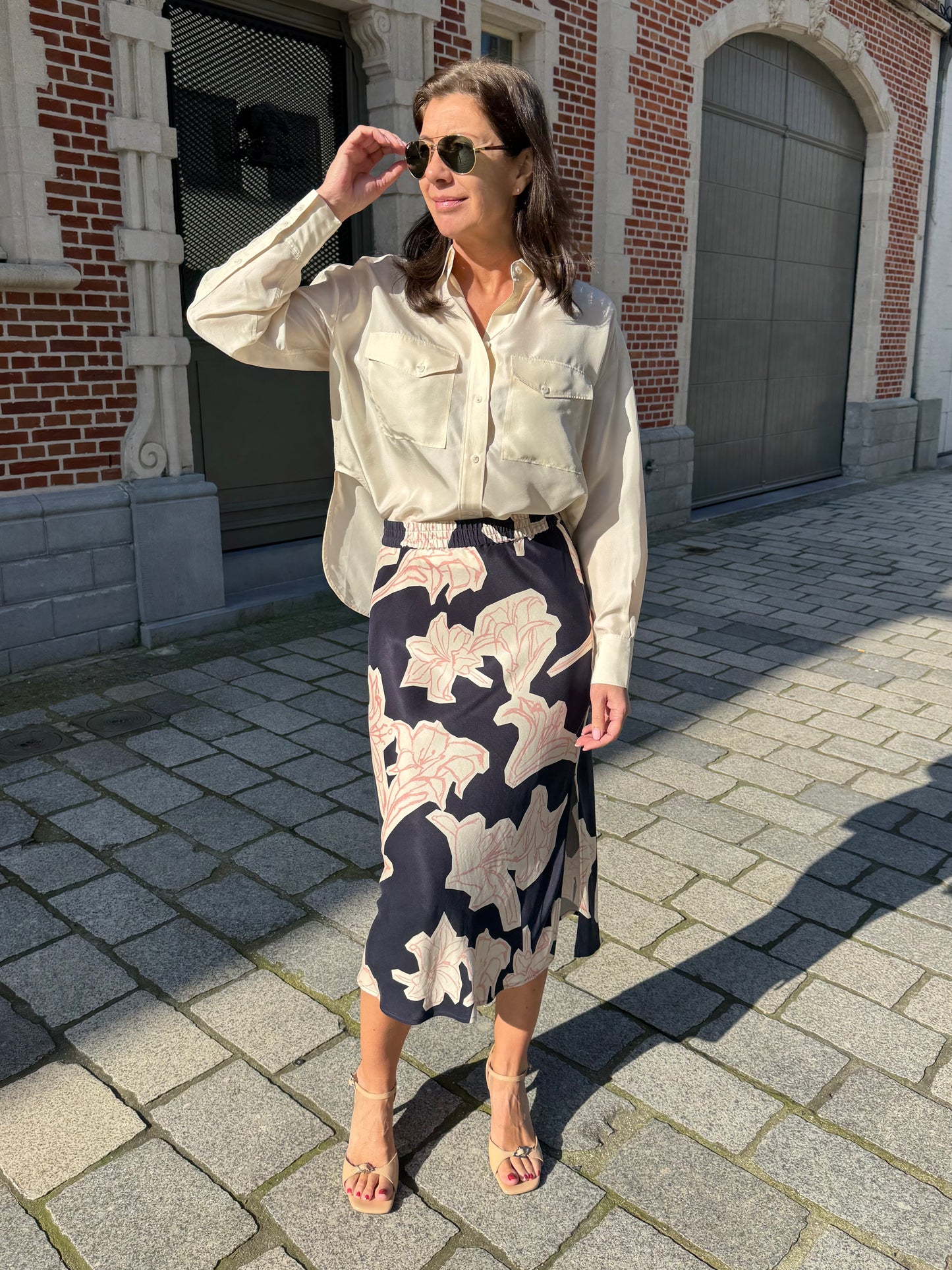 Closed Bloes Zijde Ecru