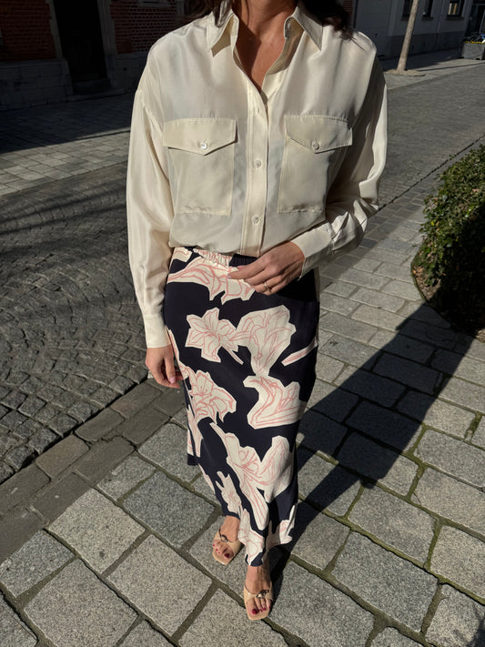 Closed Bloes Zijde Ecru