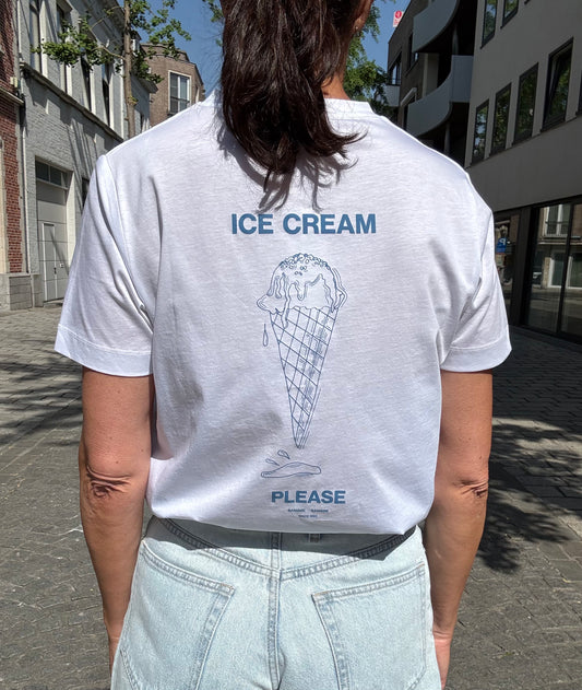 Samsoe Samsoe T-Shirt Sacamino Ice Blue Jasper
