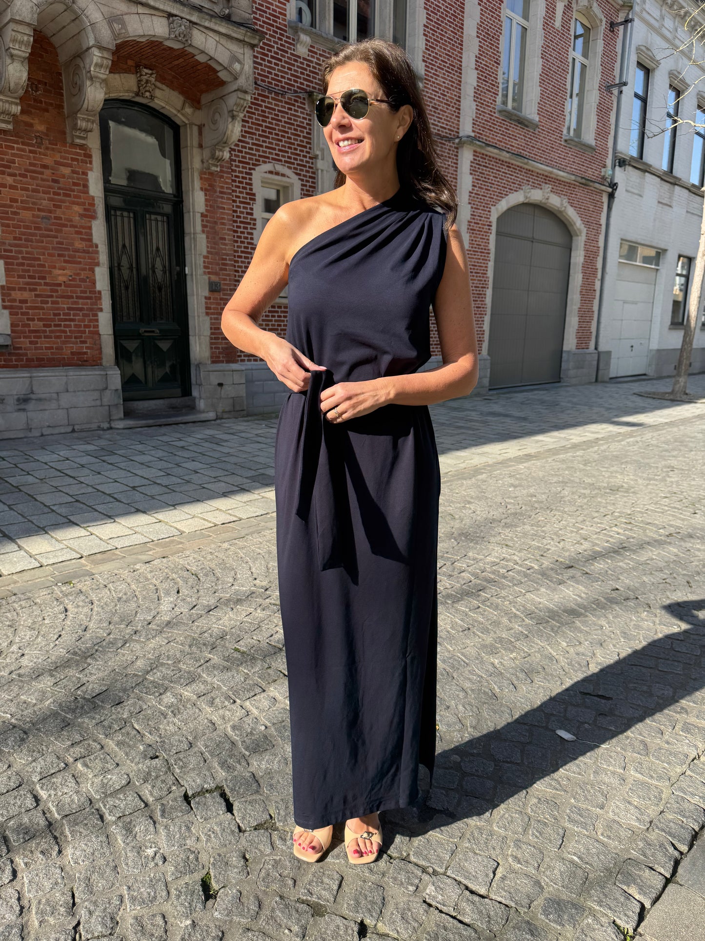 Re/Born Jurk Due Dark Blue