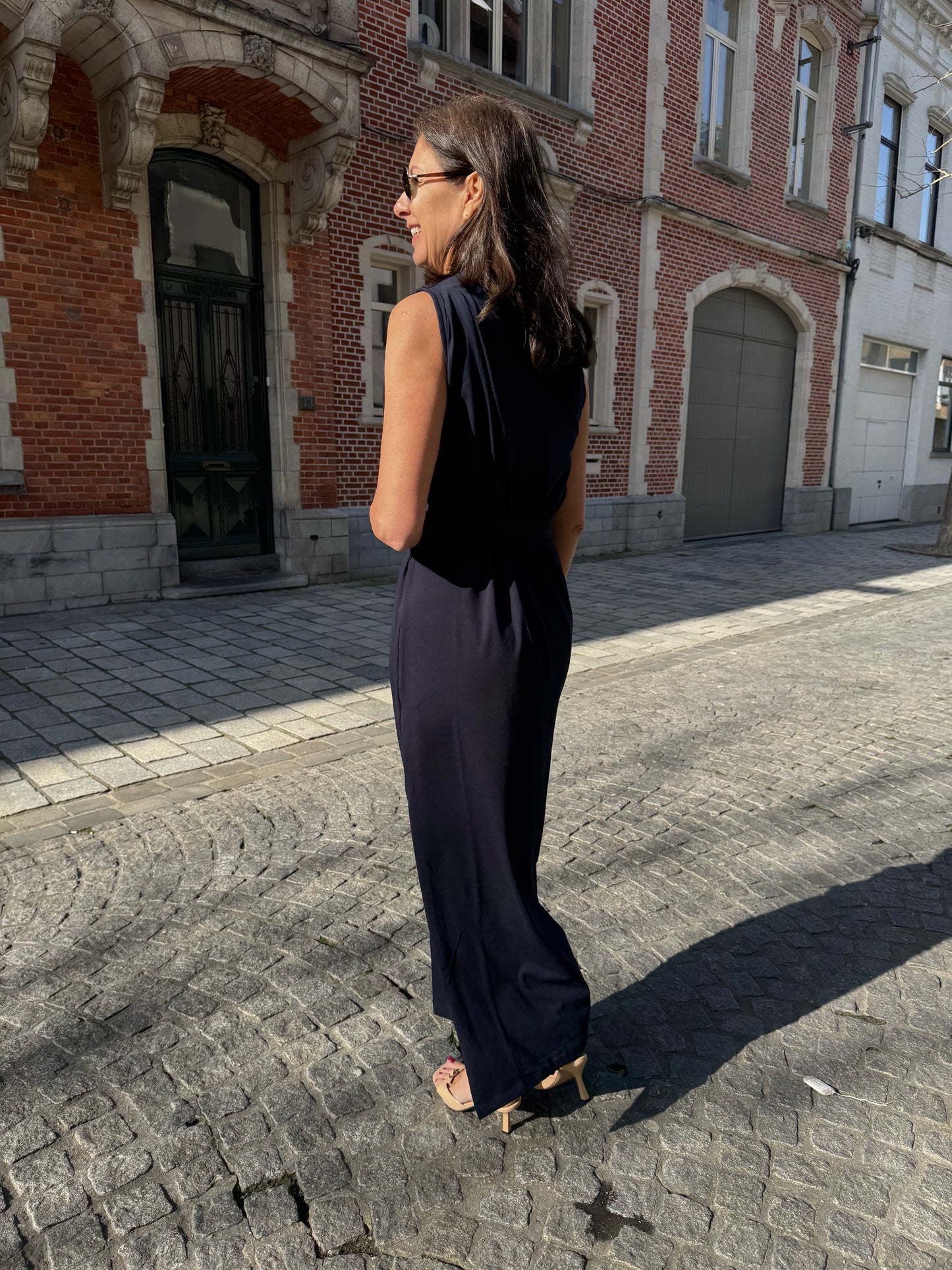 Re/Born Jurk Due Dark Blue