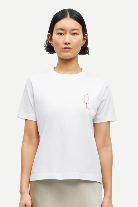 Samsoe Samsoe T-Shirt Sacamino Eight Ice Flan