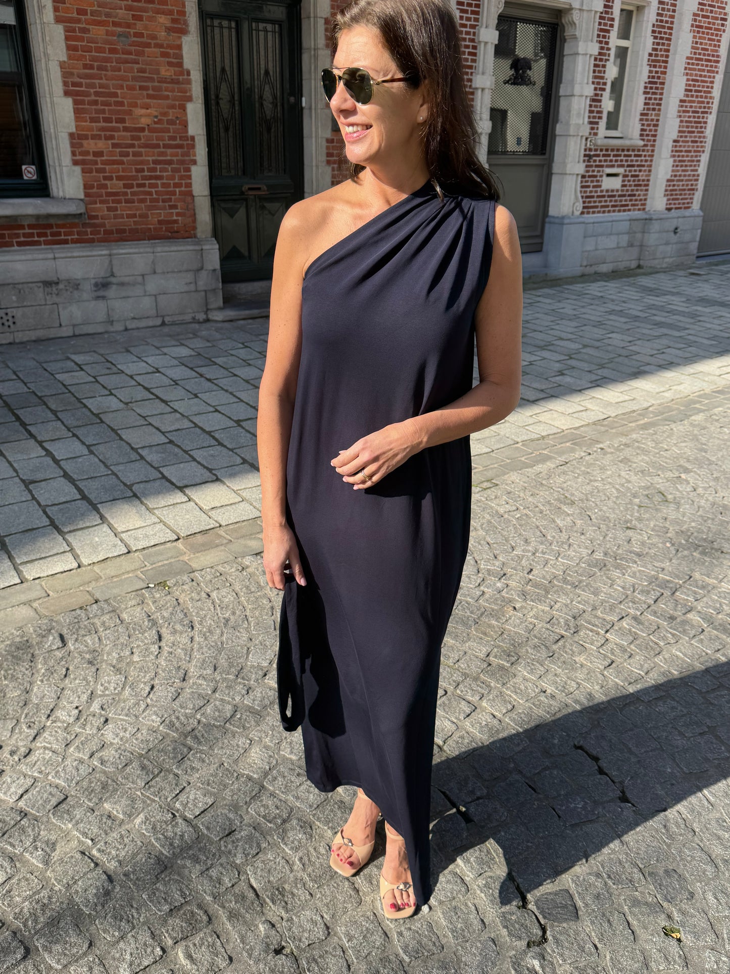 Re/Born Jurk Due Dark Blue