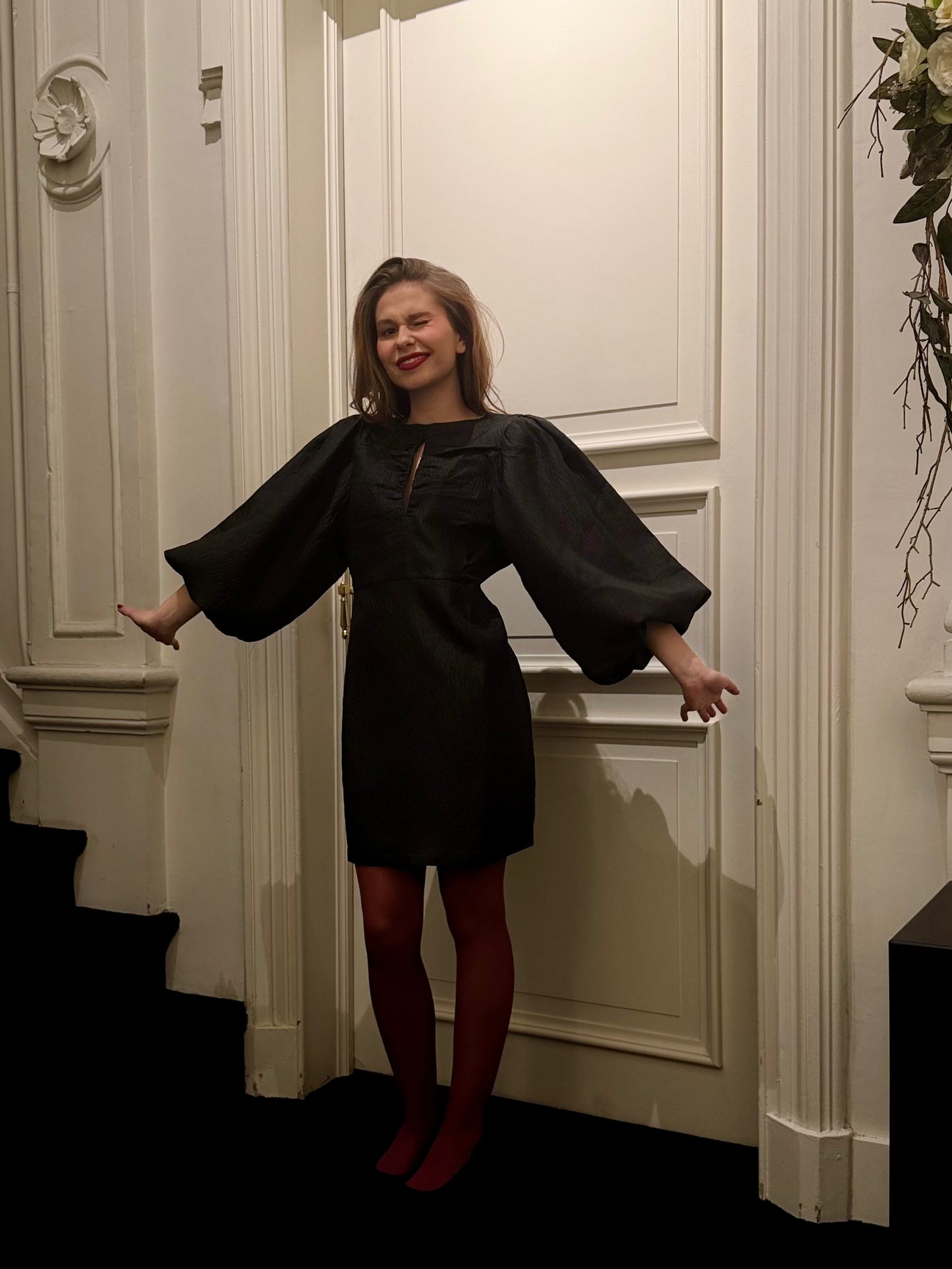 By-Bar Jurk Mimi Bubble Jet Black