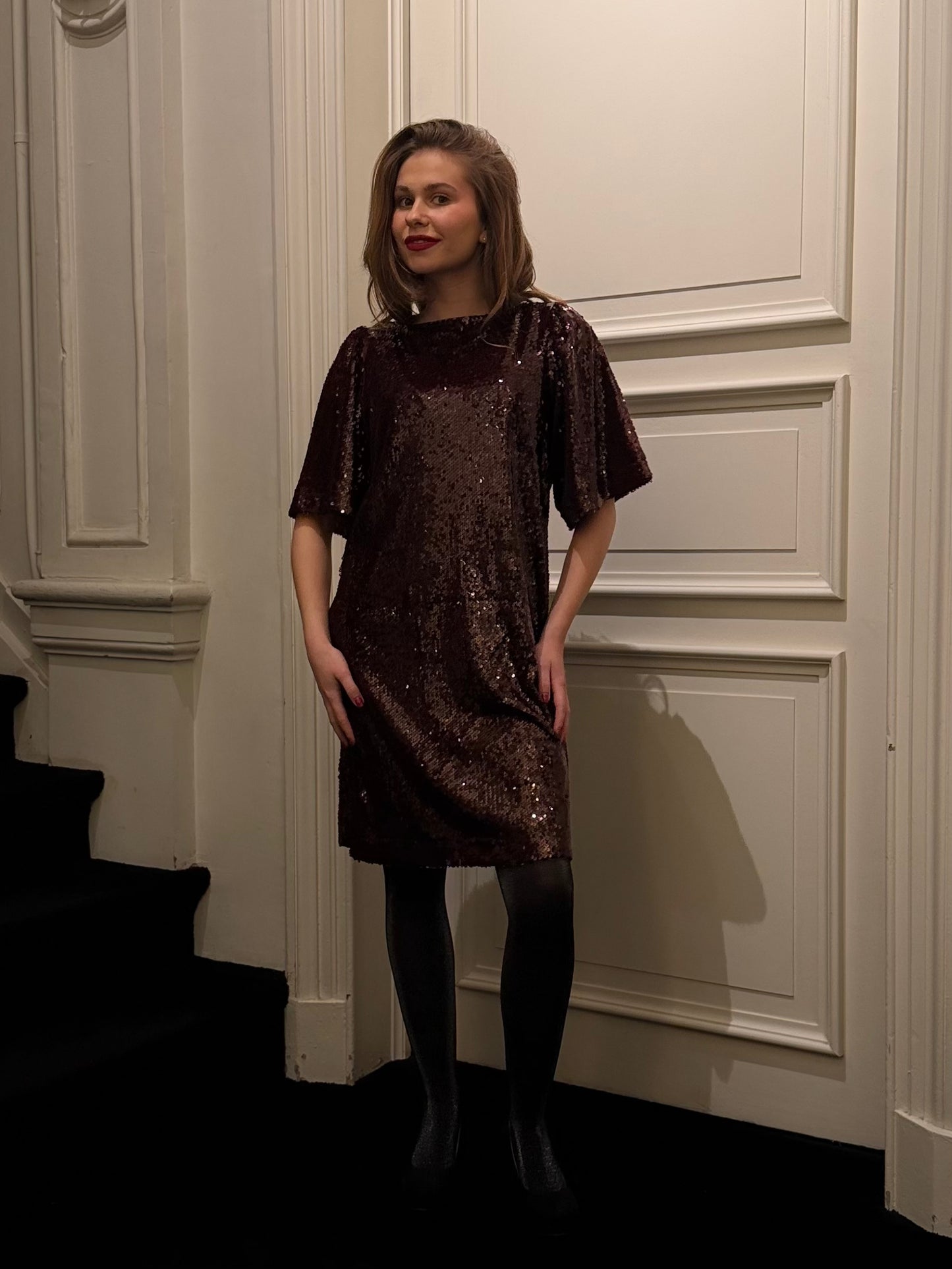 Minus Jurk MSZidda Kort Cordovan