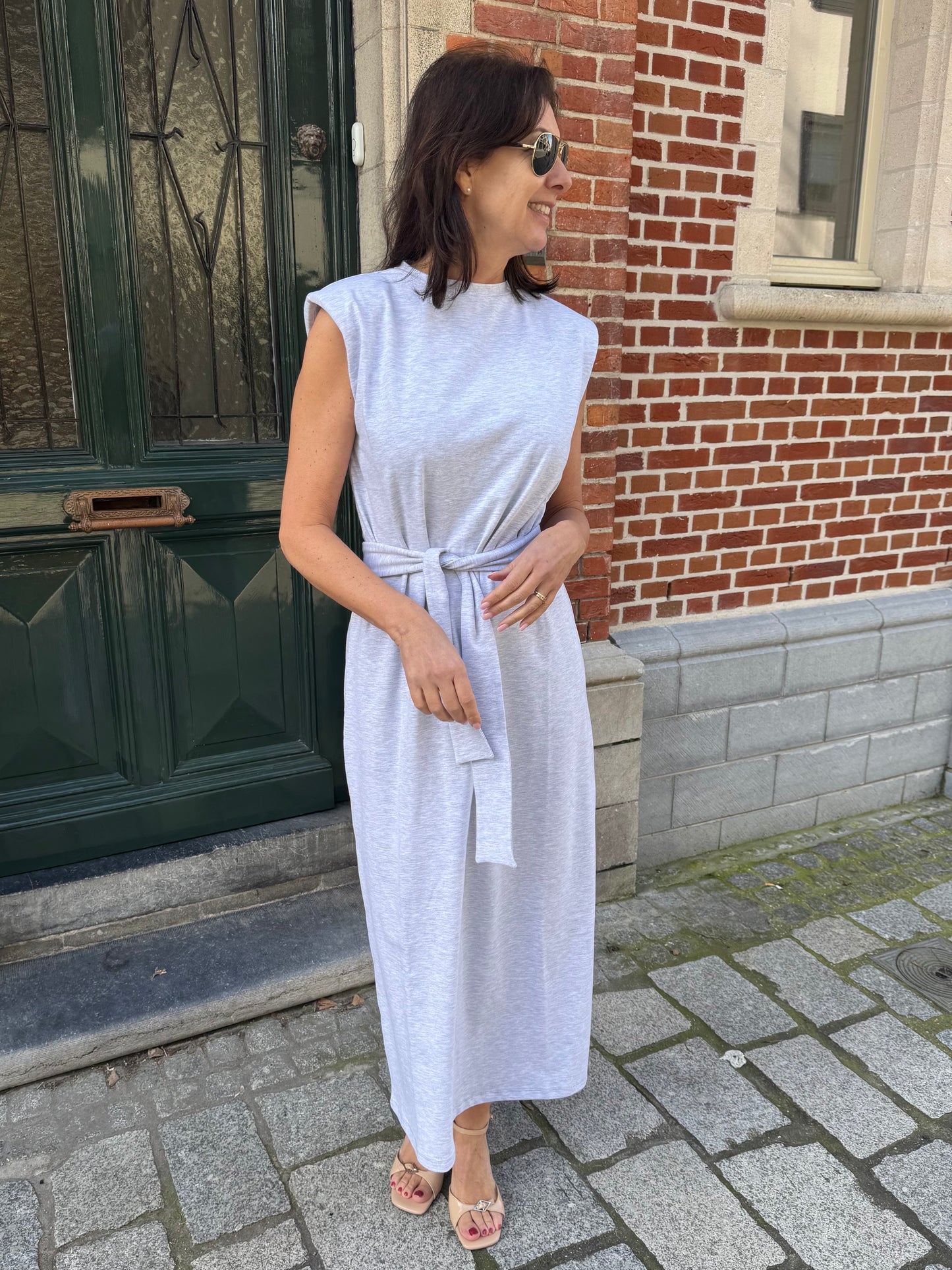 Re/Born Jurk Madeline White Melange