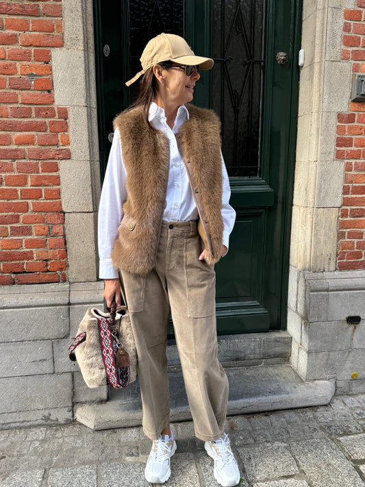 Closed Broek Barrel Rhannon Clay Beige