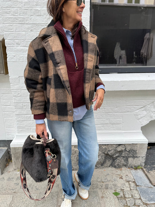 Liv The Label Jas Hazel Camel / Black Check