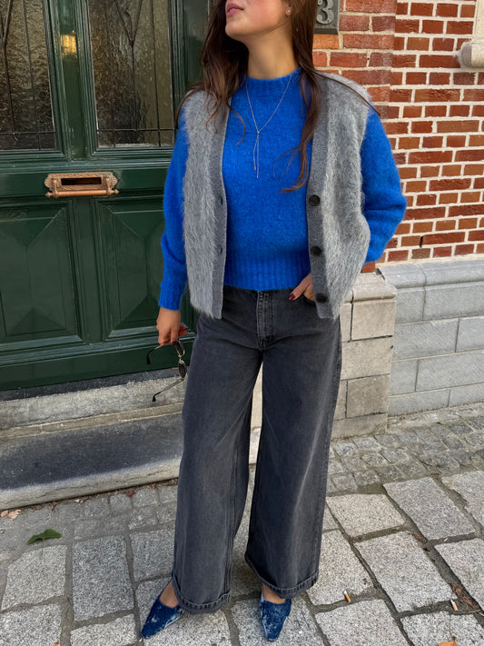 Liv The Label Jeans Nina Cuffed Washed Grey
