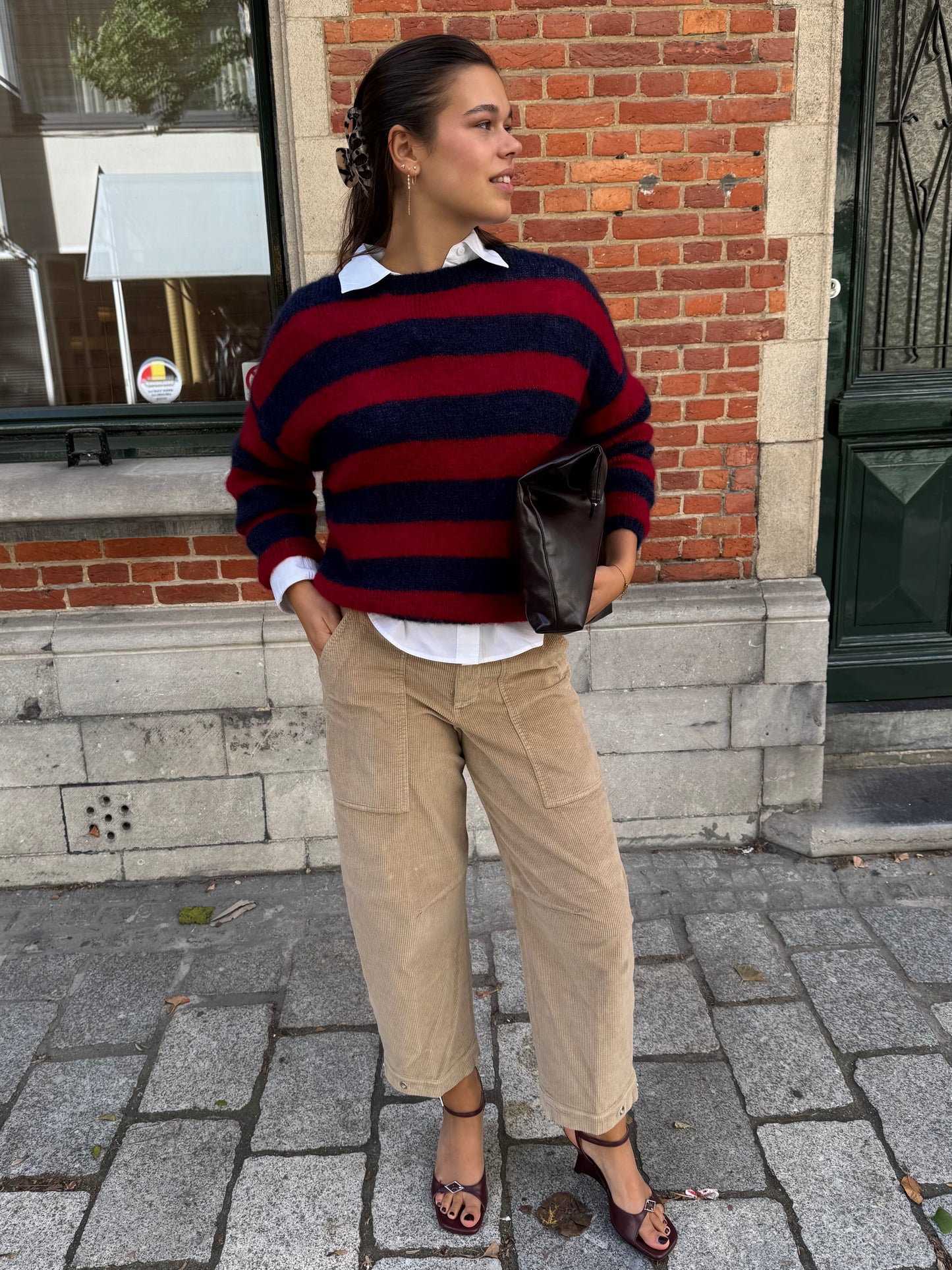 By-Bar Pull Gigi Wine Stripe