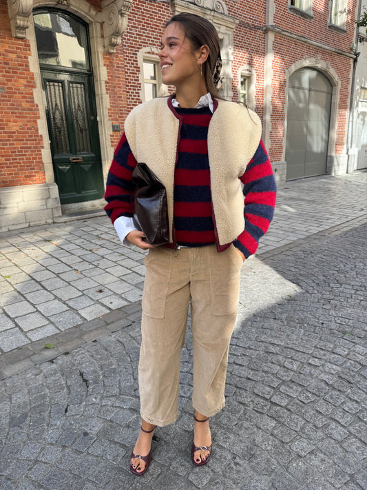 Closed Broek Rhannon Velours Beige