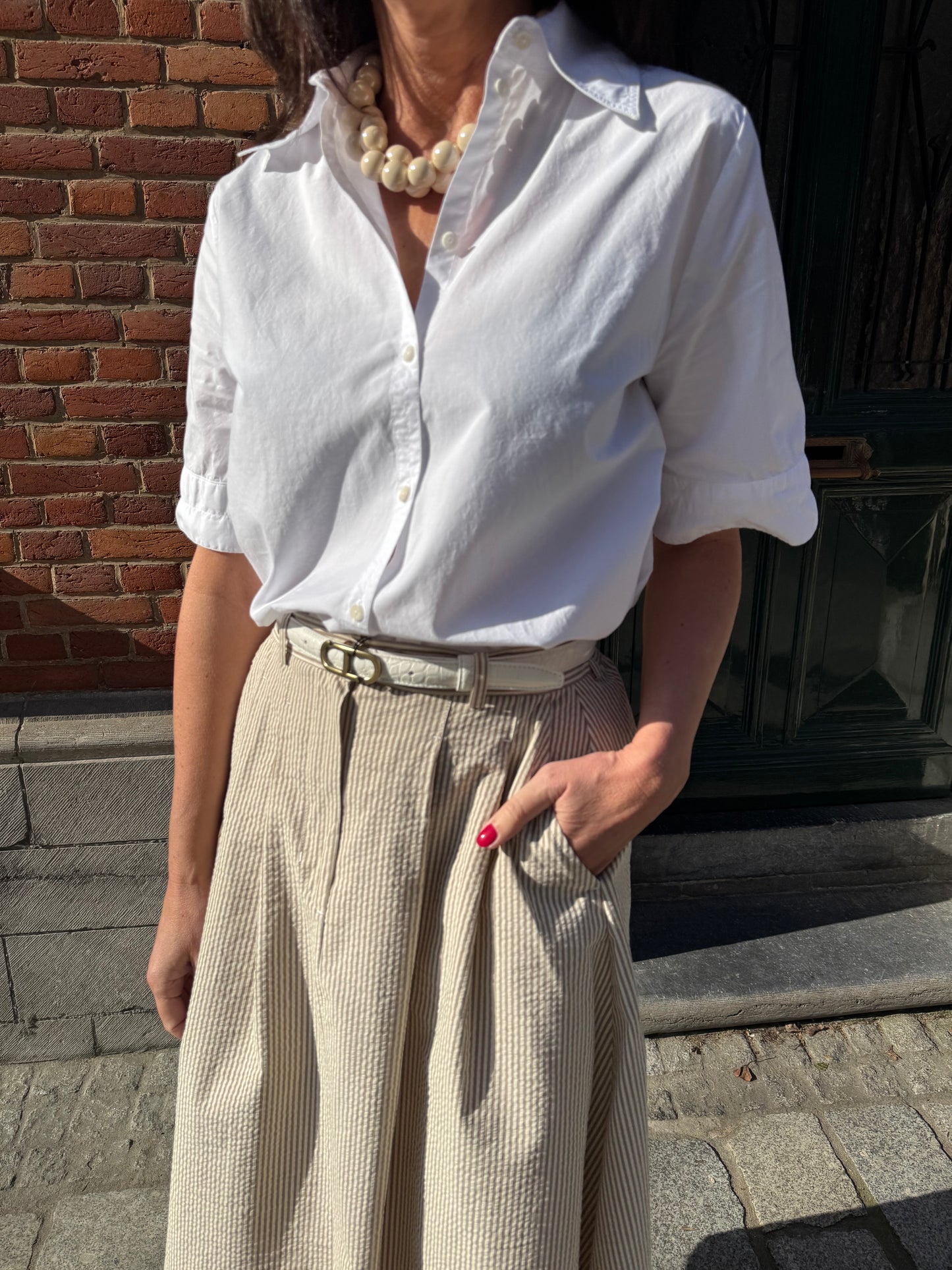 Rue de Tokyo Bloes Seren Popeline White