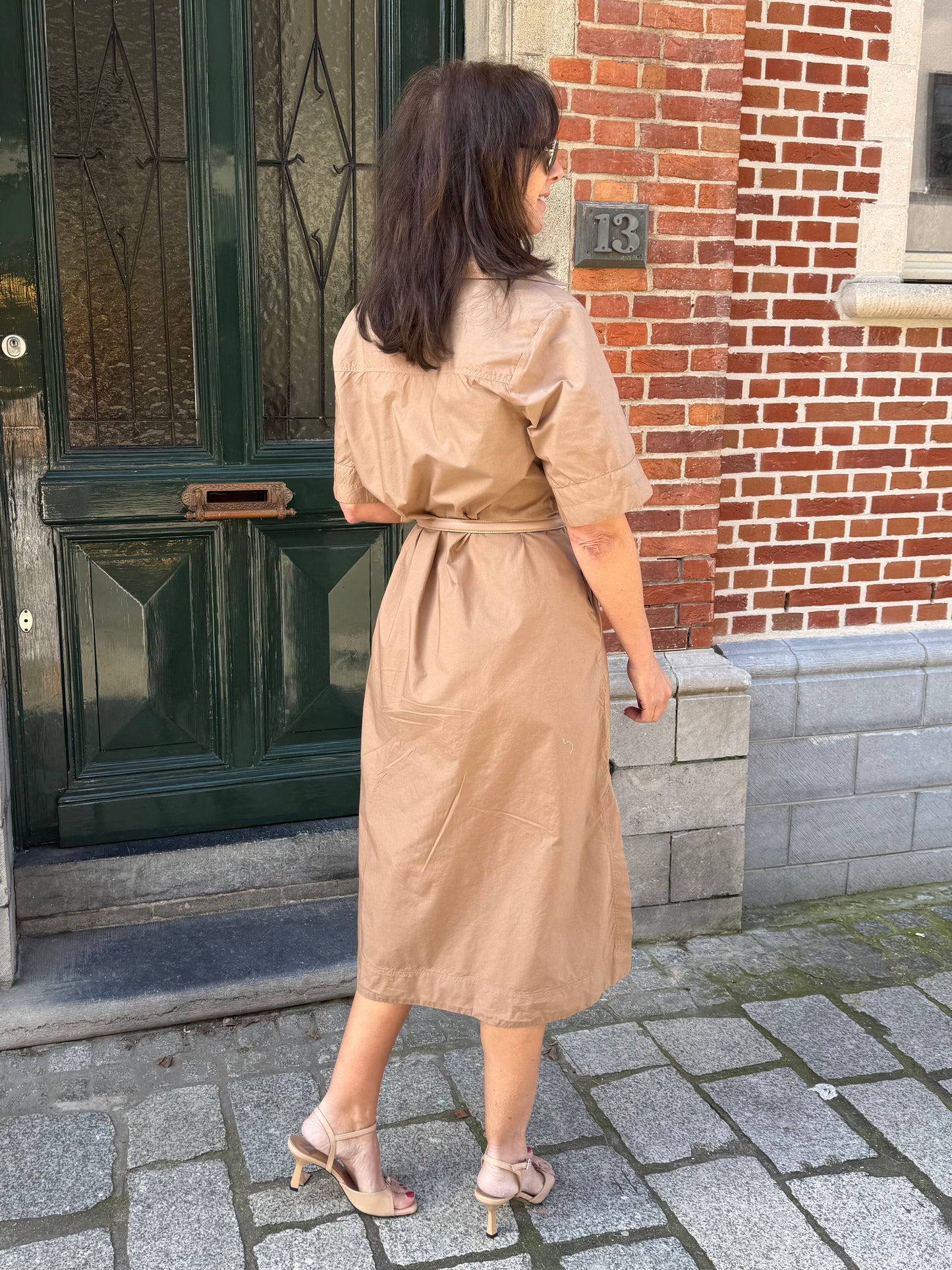 Rue de Tokyo Jurk Didi Popeline Mocha