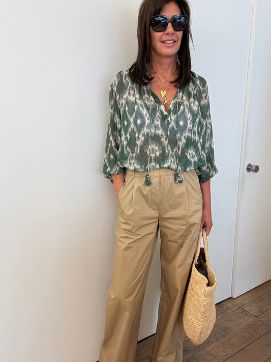 By-Bar Broek Benji Poplin Camel