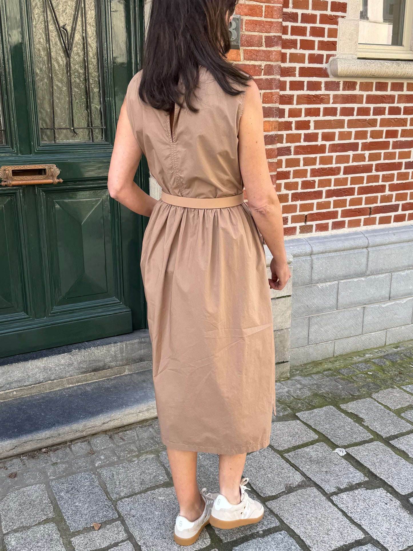 Rue de Tokyo Jurk Diane Popeline Mocha