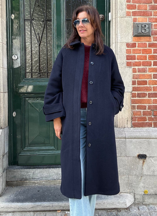 Samsoe Samsoe Mantel Alma Salute (donker blauw)