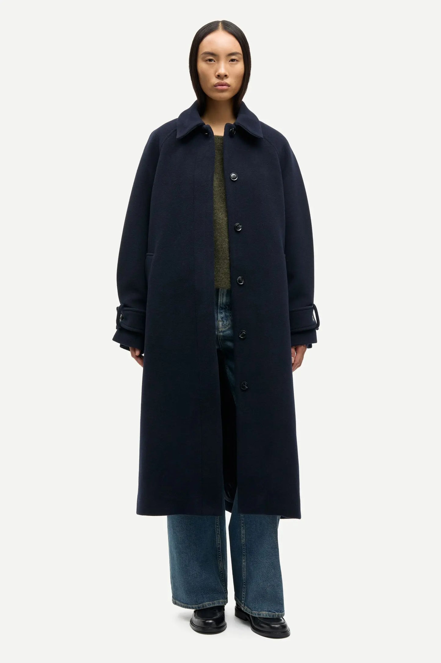 Samsoe Samsoe Mantel Alma Salute (donker blauw)