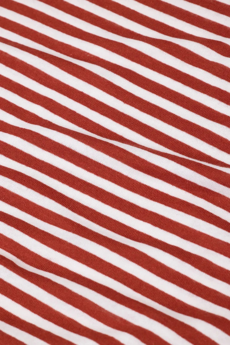 Closed T-Shirt Lange Mouwen Streep Brick Red