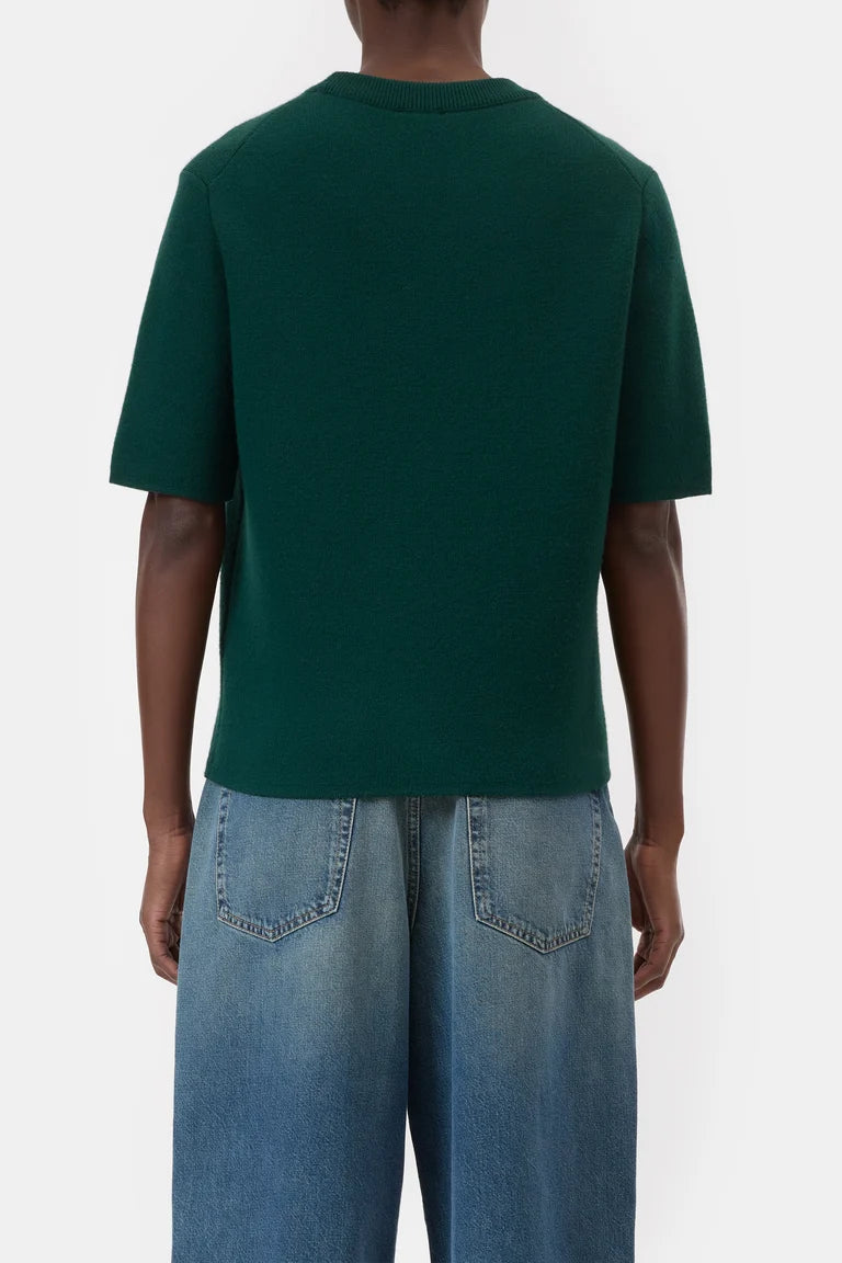 Closed Pull Korte Mouw Royal Green