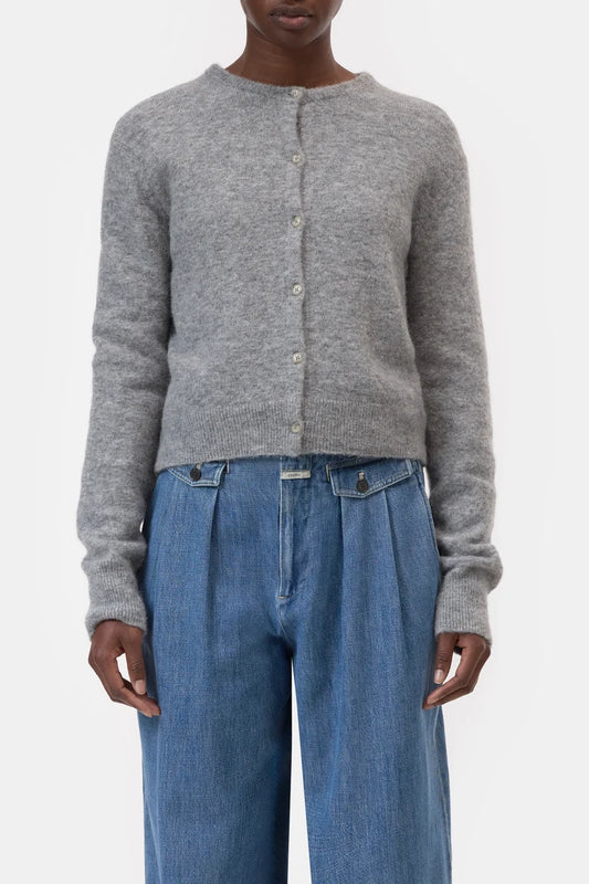 Closed Cardigan Light Grey Melange